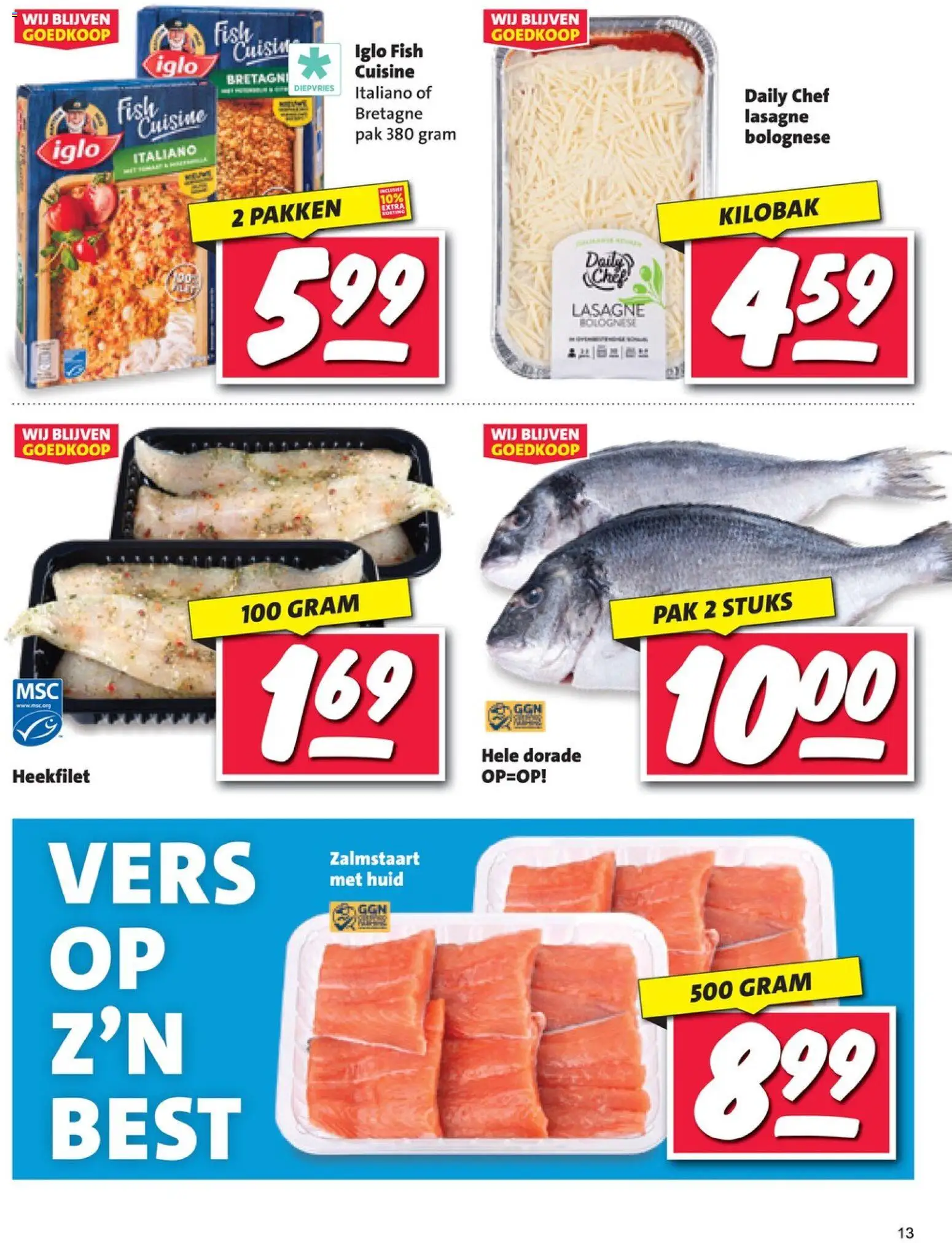 {H1} | Pagina: 13 | Producten: Lasagne