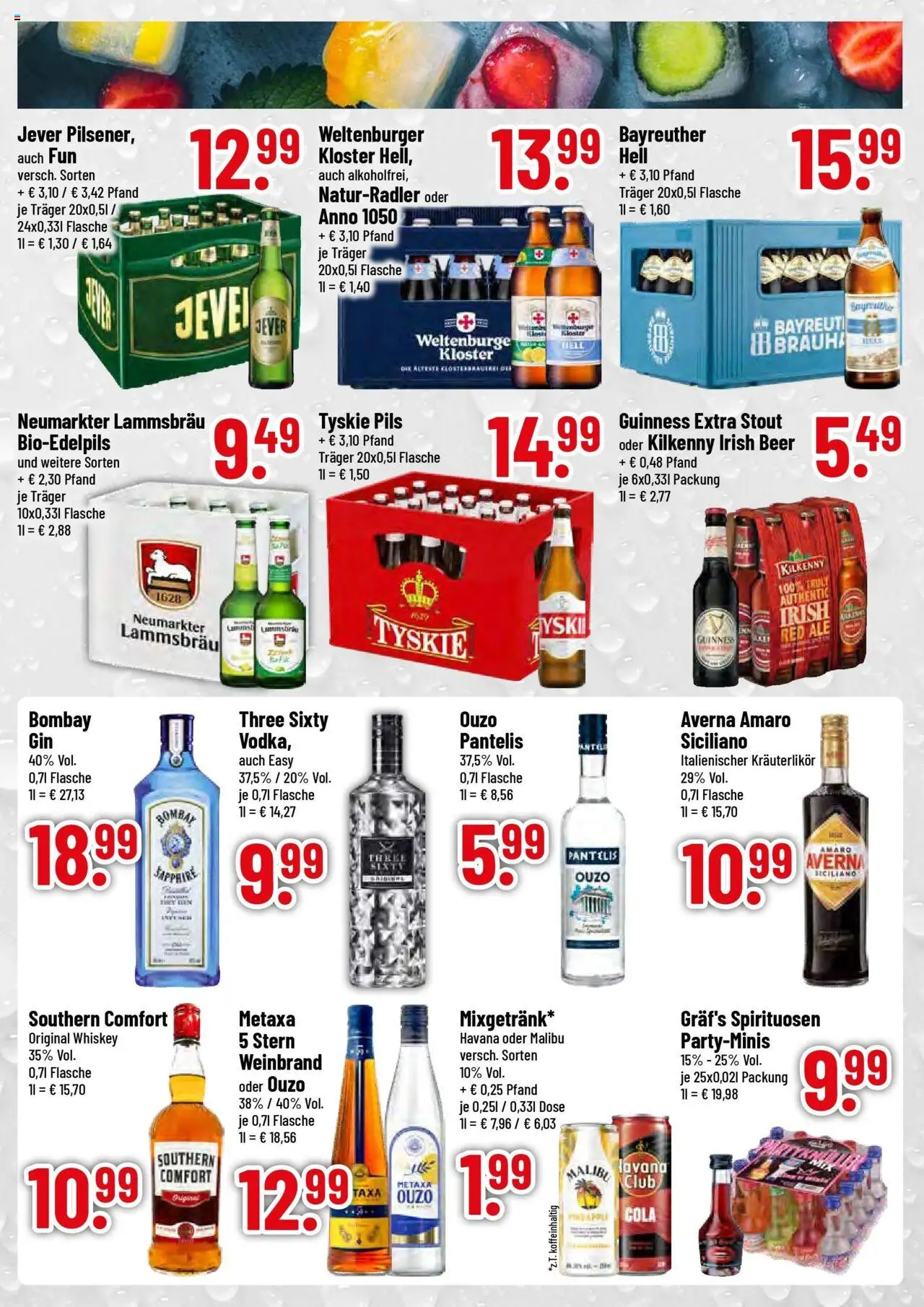 Trinkgut prospekt Allershausen	 – gültig ab 11.08.2025 | Seite: 3 | Produkte: Ouzo, Pils, Southern comfort, Whiskey