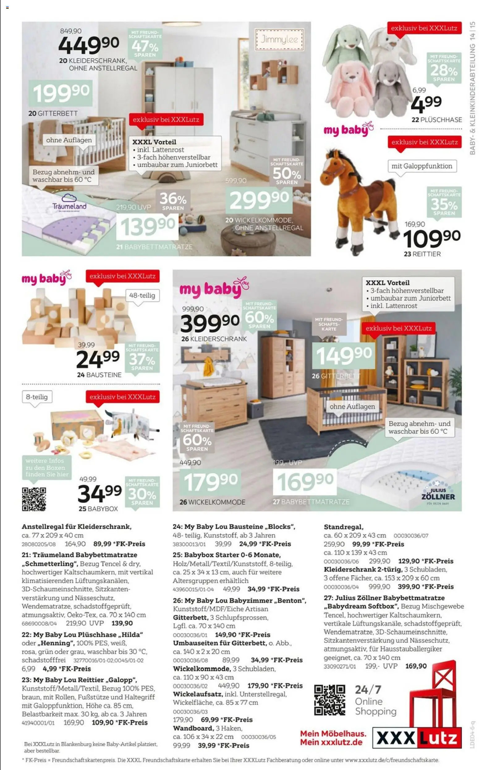 XXXLutz Wohnaccessoires – gültig ab 29.03.2026 | Seite: 15 | Produkte: Kleiderschrank, Lattenrost