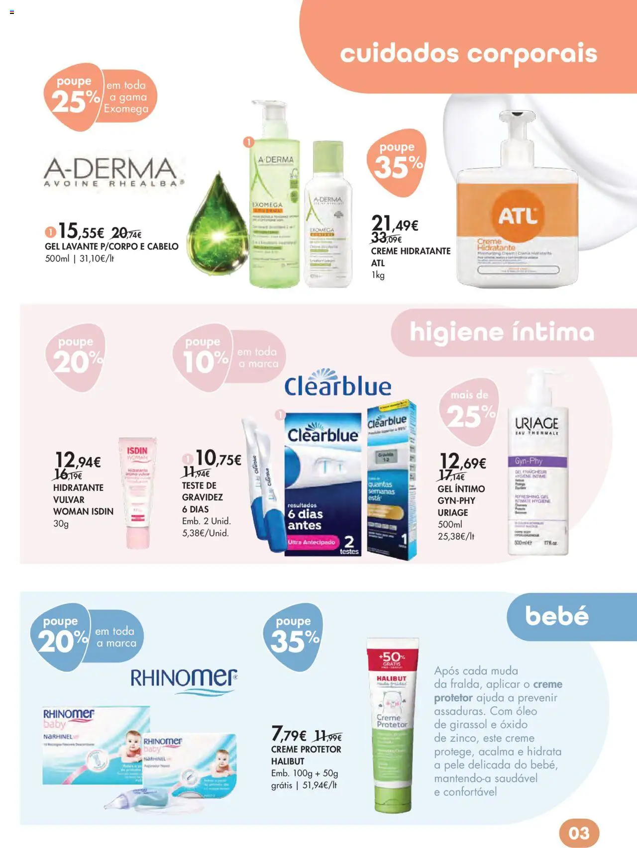 Pingo Doce - Bem Estar Outono Açores │ válido de 16.10.2025 | Página: 3 | Produtos: Aspirador, Teste de gravidez, Óleo, Creme