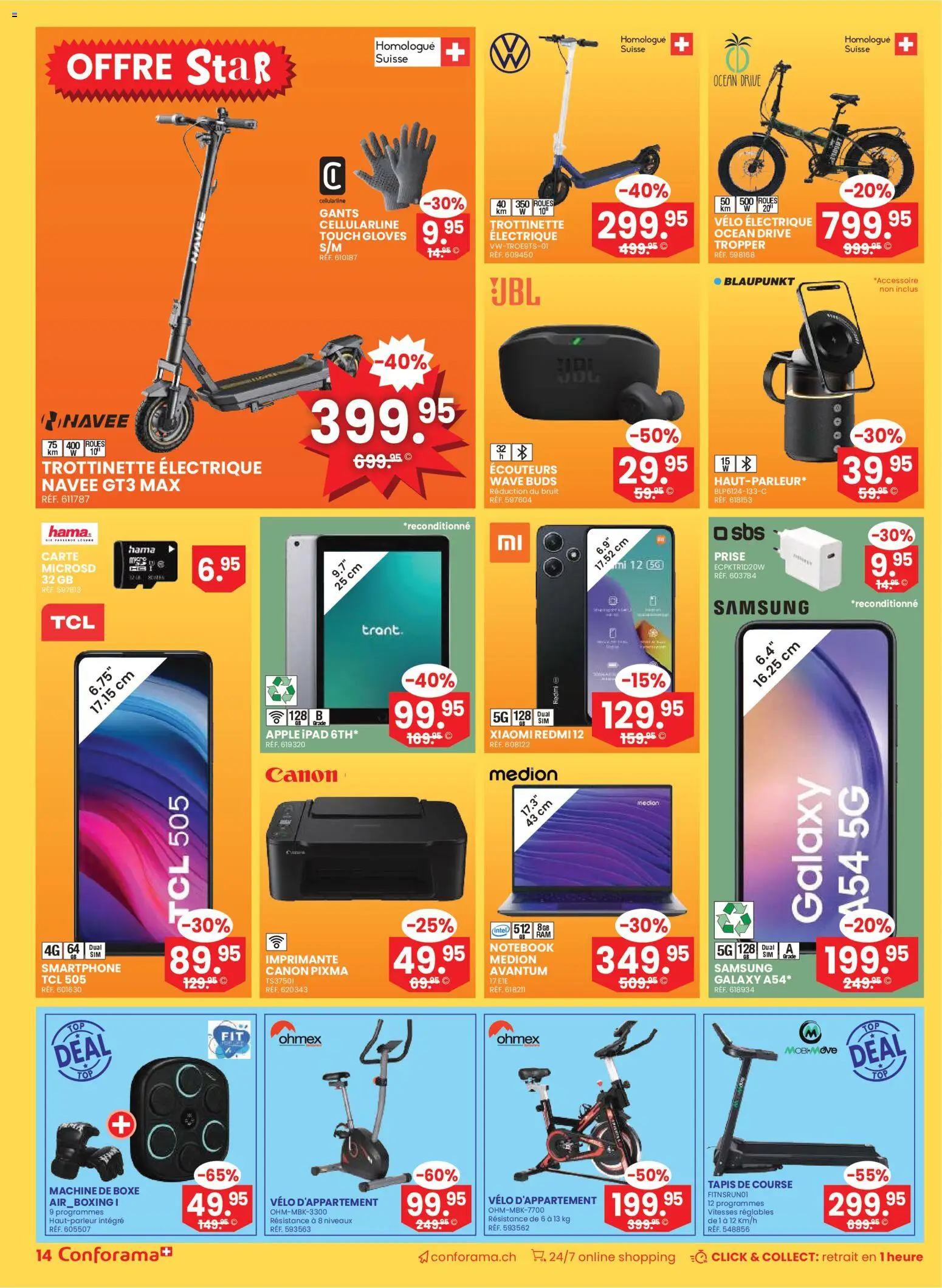 Conforama Aktionen FR – gültig ab 31.12.2025 | Seite: 14 | Produkte: Notebook, Smartphone, Apple, Ipad