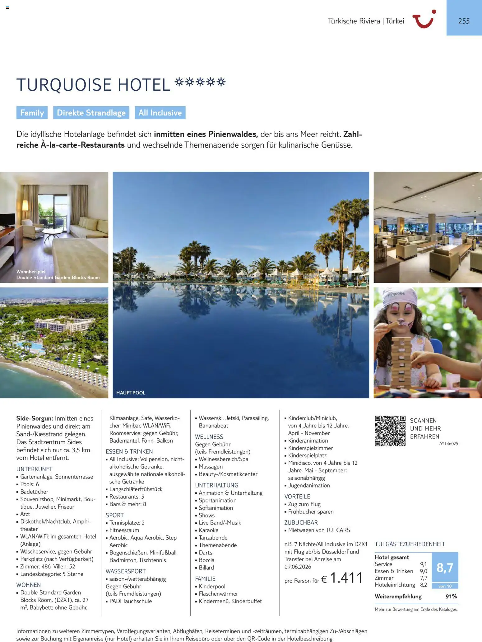 Aida  Südeuropa & Nordafrika 2026/27 – gültig ab 01.01.2026 | Seite: 255 | Produkte: Babybett