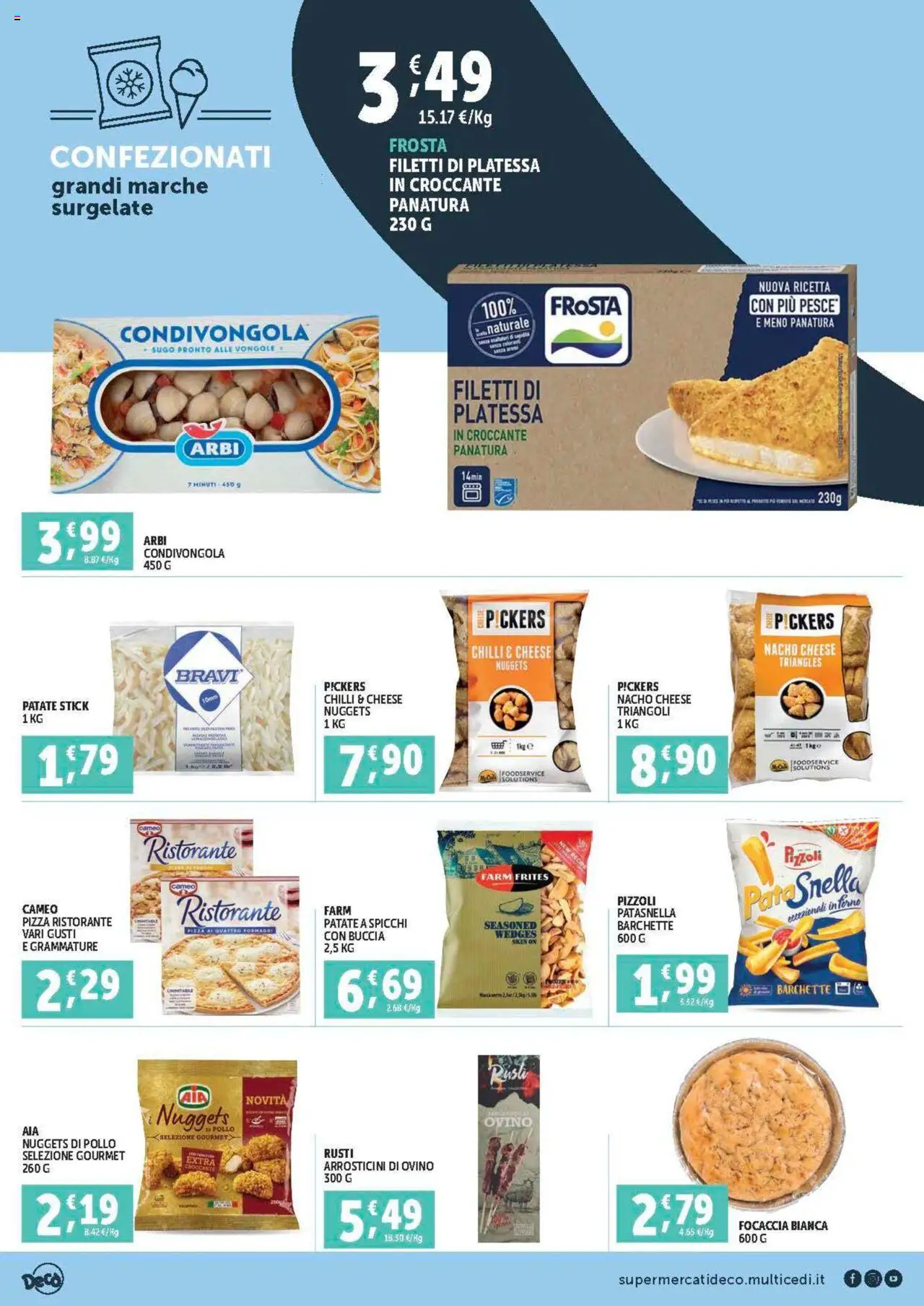 Volantino Decò del 08.08.2025 | Pagina: 6 | Prodotti: Pollo, Focaccia, Patate, Sugo