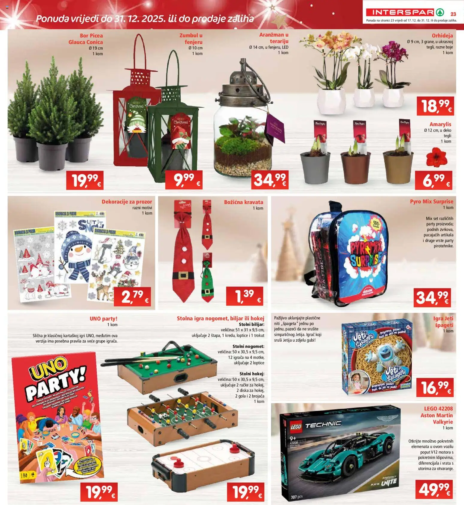 Interspar katalog | vrijedi od 17.12.2025 | Stranica: 26 | Proizvodi: Orhideja, Vrata, Igra, Lego