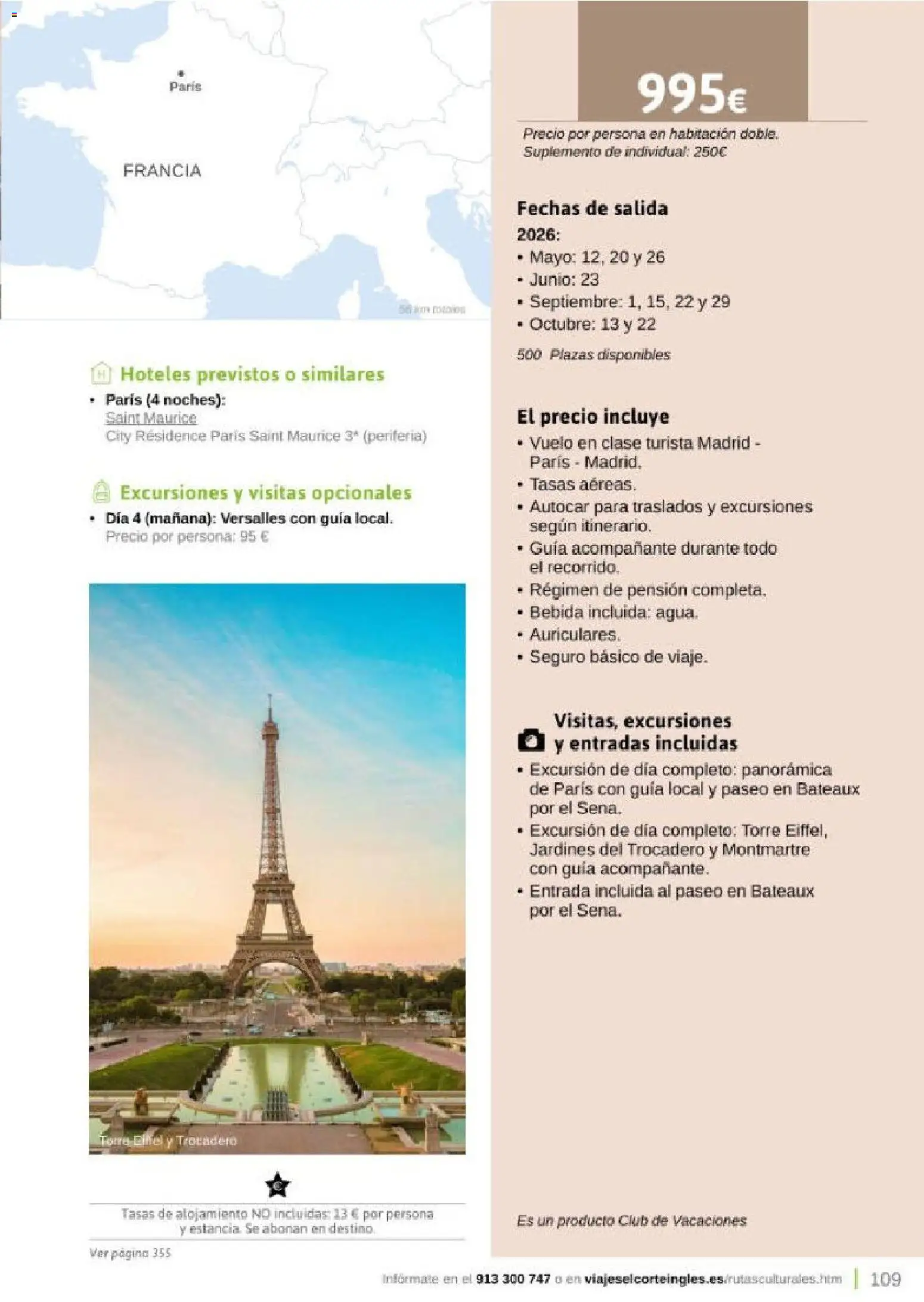 Viajes El Corte Inglés Rutas Culturales de la Comunidad de Madrid │ válido desde el 01.04.2026 | Página: 109