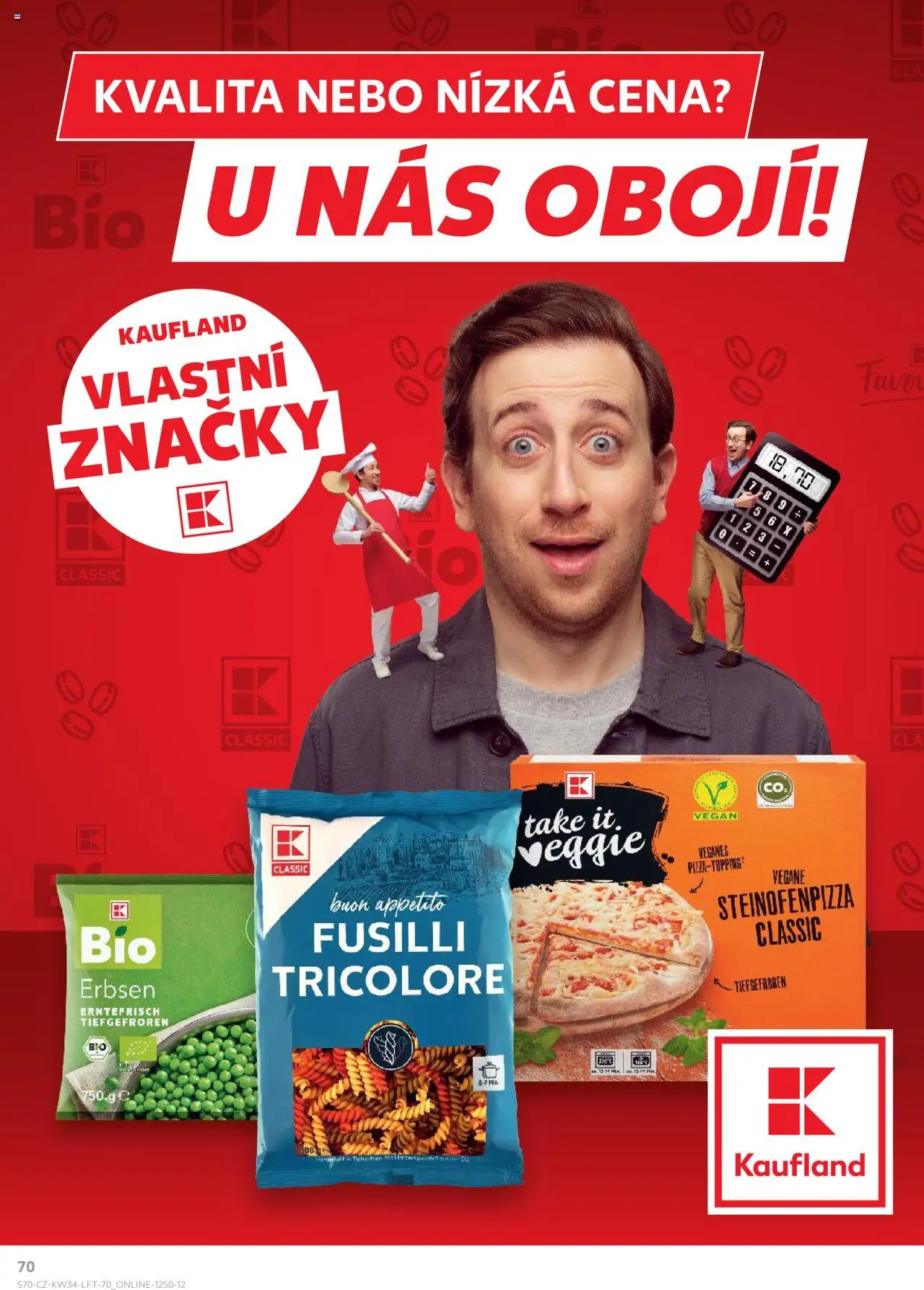 Kaufland leták - Kolín od 20.08.2025 | Strana: 70 | Produkty: Veggie, Vegan, Pizza