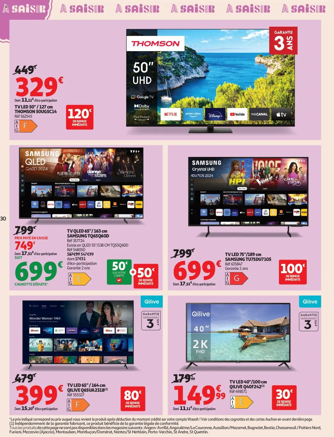  | Page: 30 | Produits: Vidéo, Four, TV led