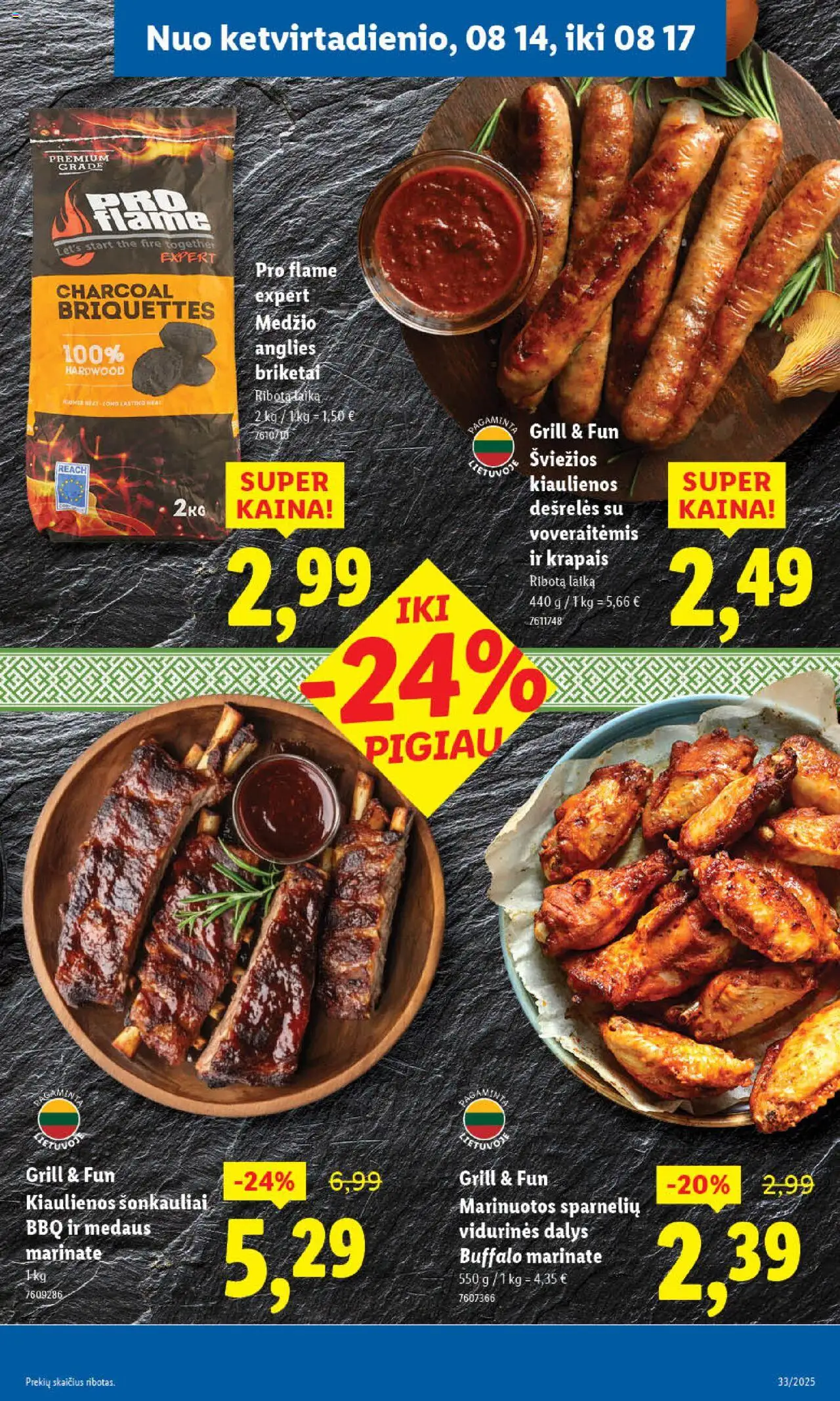 LIDL - Leidinys│galioja nuo 11.08.2025 | Puslapis: 51 | Prekių: Kiaulienos, Dešrelės