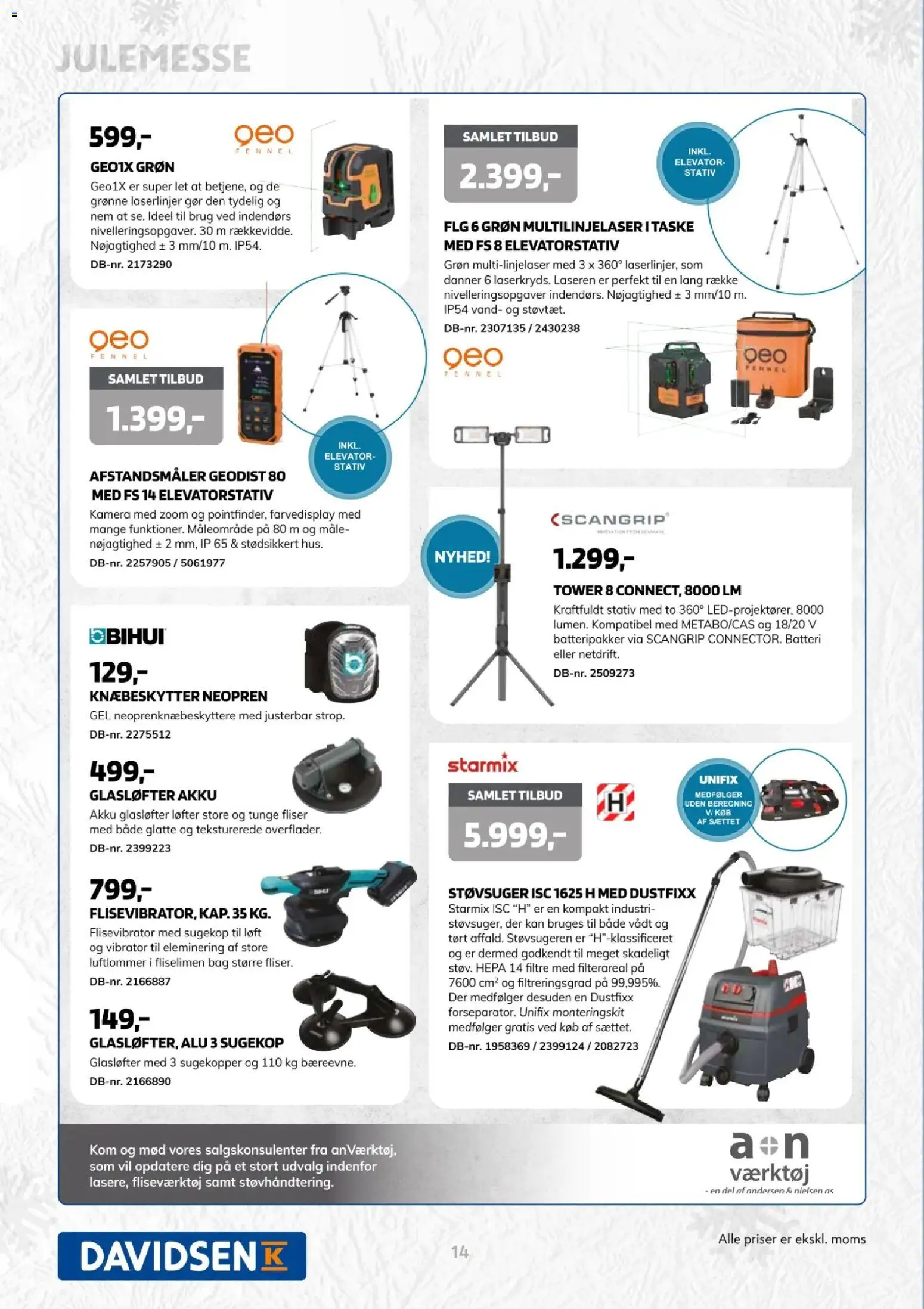Davidsen tilbudsavis – gyldig fra 14.11.2025 | Side: 14 | Produkter: Søm, Støvsuger, Batteri, Kamera