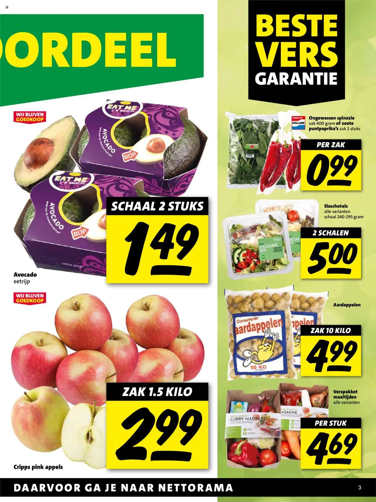  | Pagina: 3 | Producten: Avocado, Spinazie, Appels, Zak