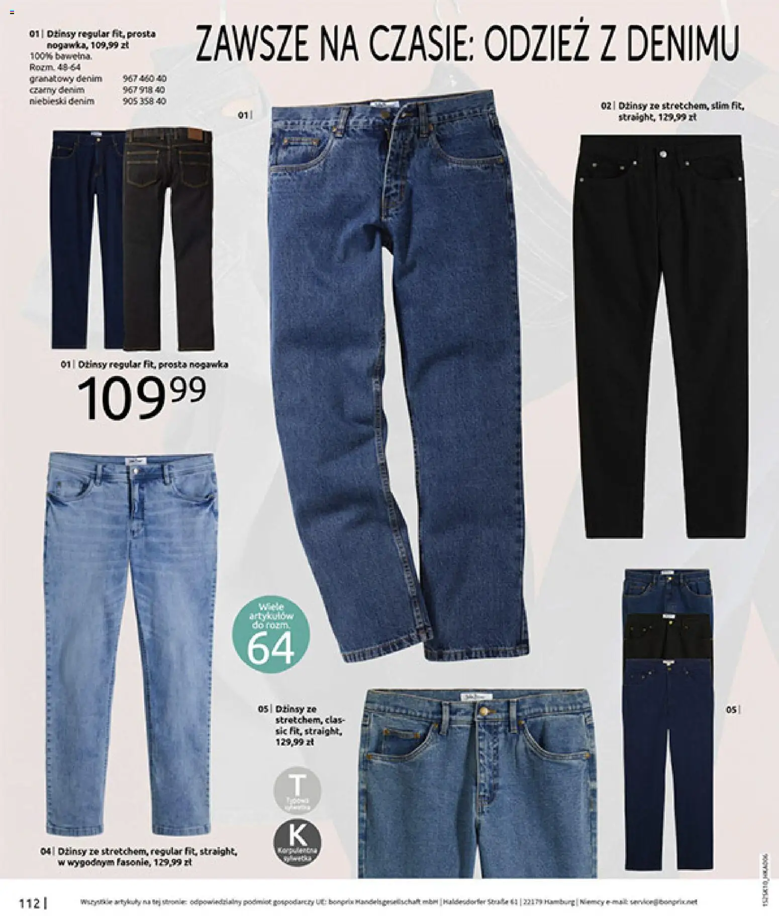 BonPrix Katalog - W Jesiennym Nastroju od 04.11.2025 | Strona: 114 | Produkty: Dżinsy