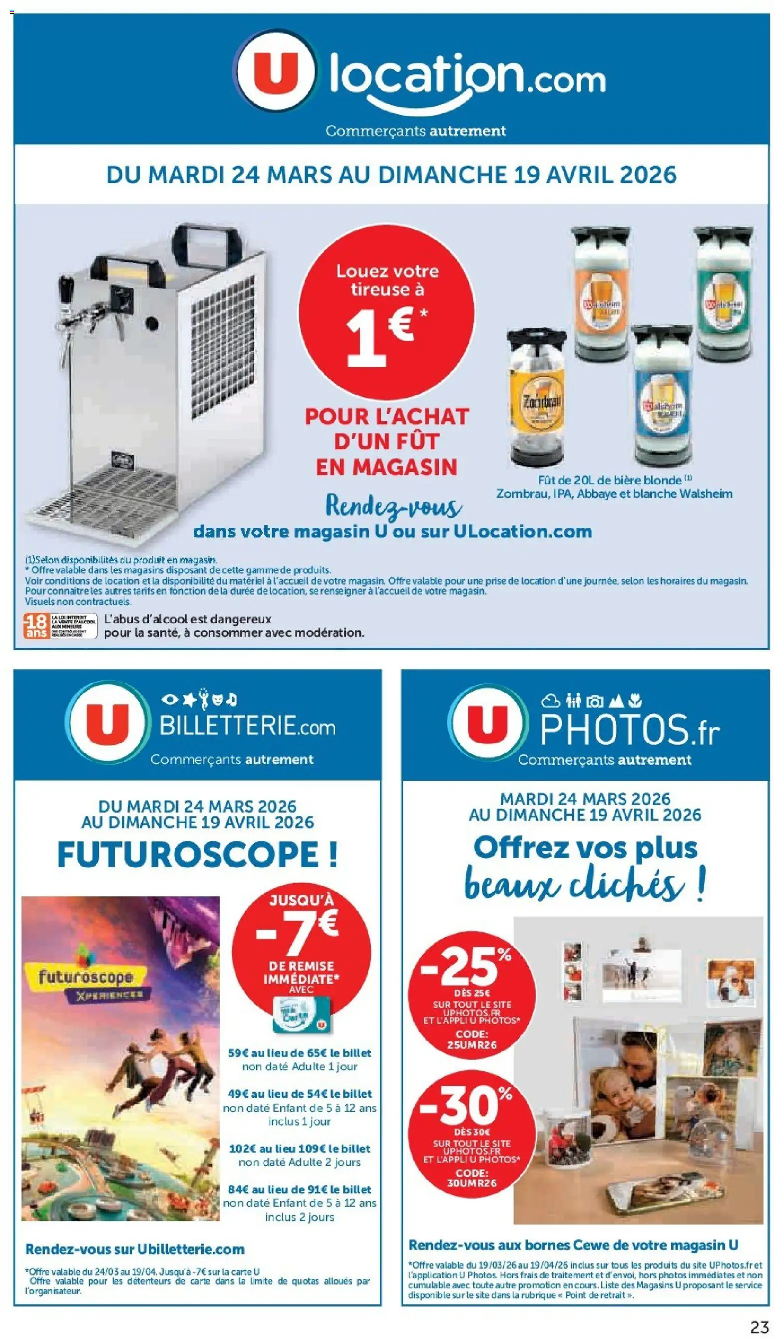 {H1} | Page: 23 | Produits: Bière blonde, Prise, Bière