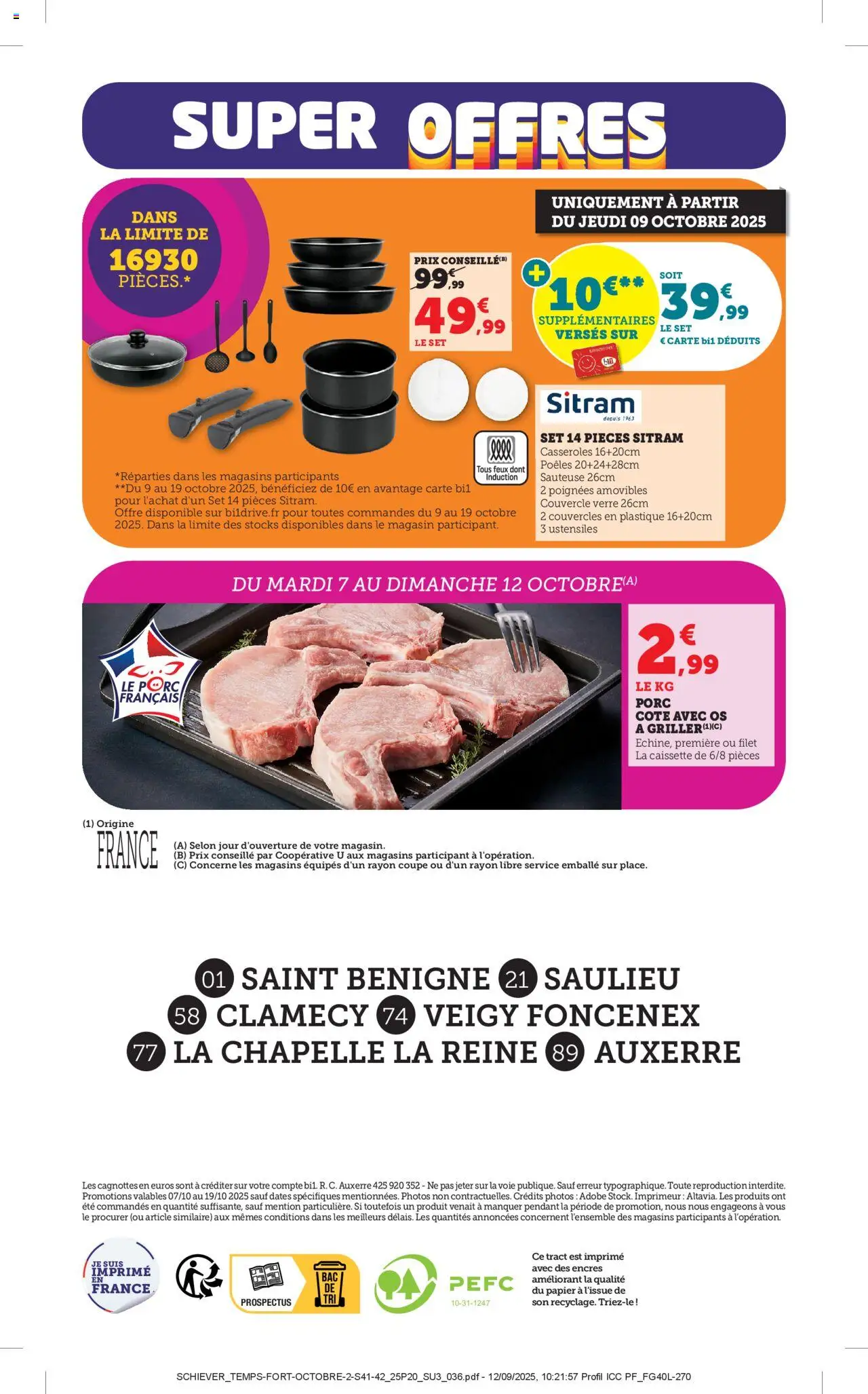 {H1} | Page: 36 | Produits: Casseroles, Poignées, Porc