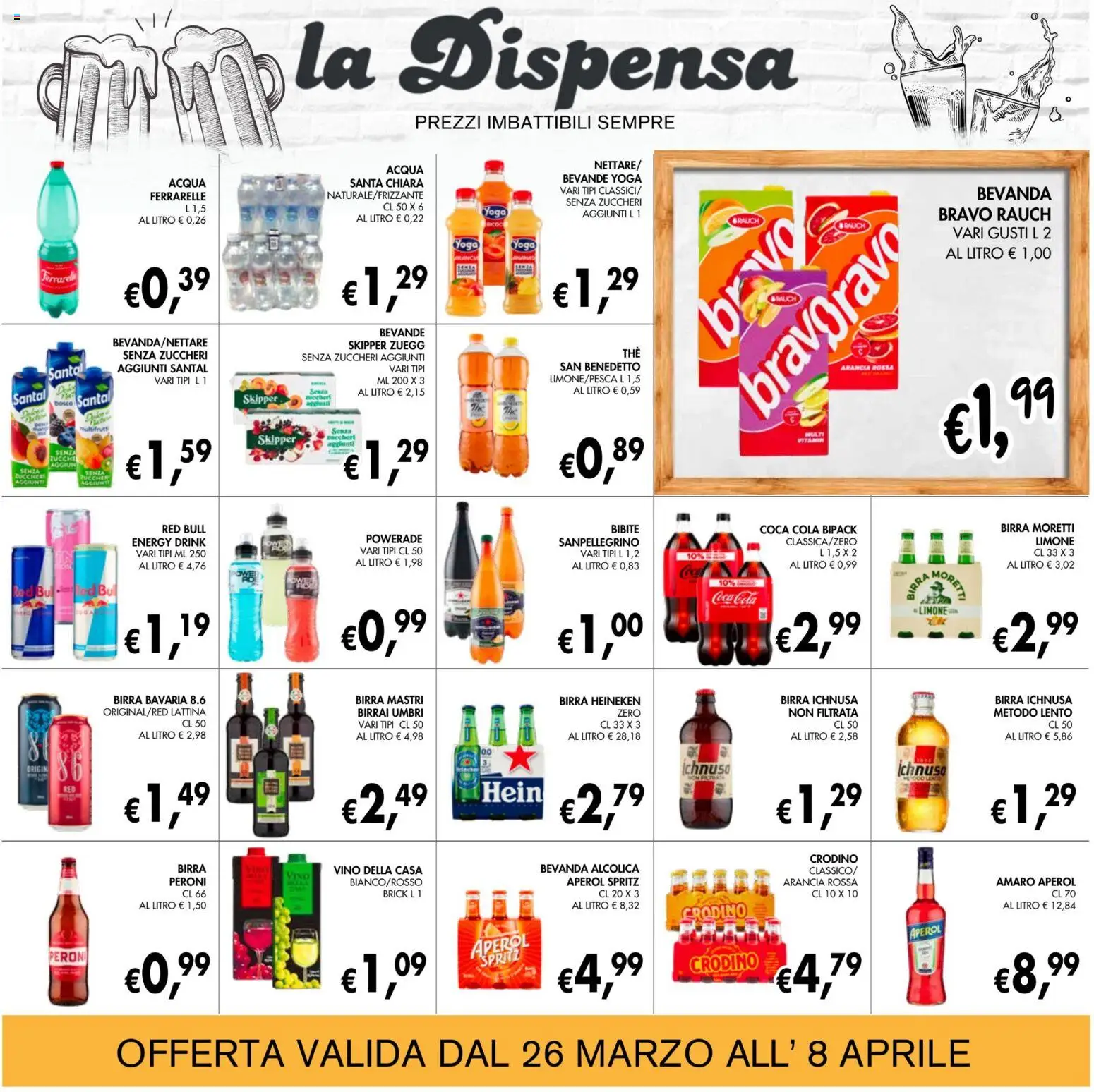 Volantino Coal del 26.03.2026 | Pagina: 20 | Prodotti: Vino, Bibite, Red Bull, Coca Cola