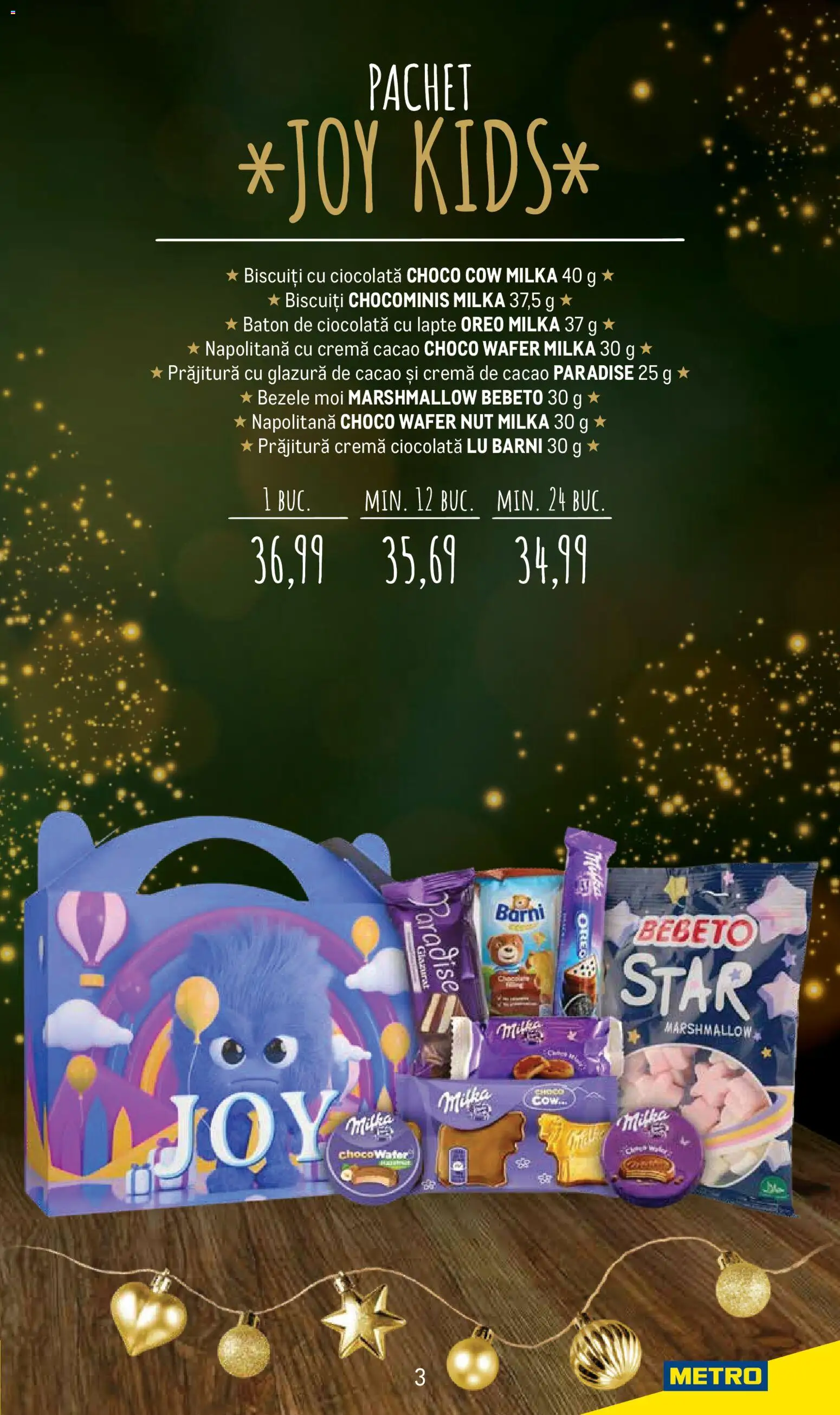 Noul catalog Metro – valabil de la 24.11.2025 | Pagină: 3 | Produse: Prăjitură, Cremă, Cacao, Biscuiți