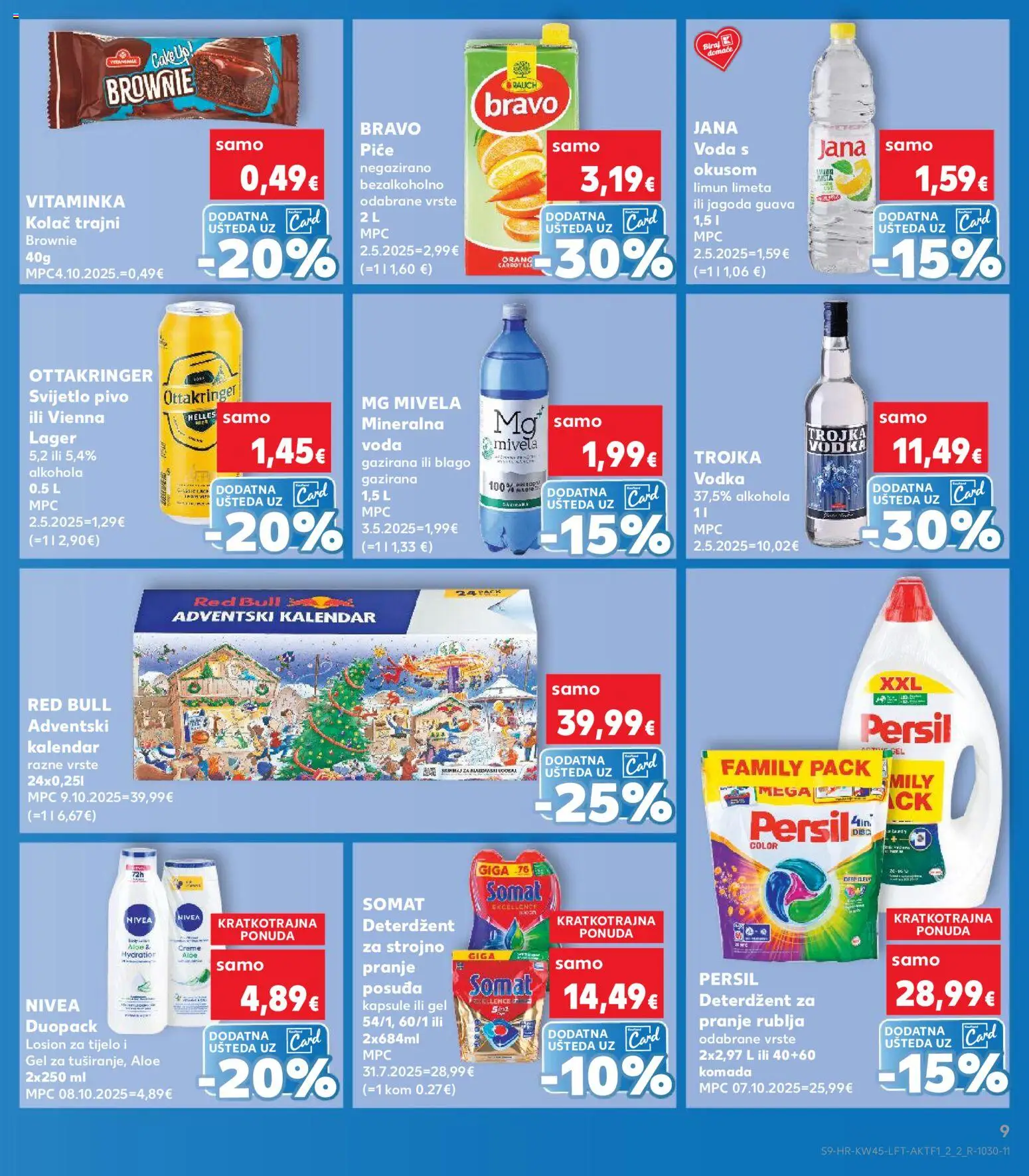 Kaufland katalog | vrijedi od 05.11.2025 | Stranica: 9 | Proizvodi: Mineralna voda, Voda, Limun, Persil