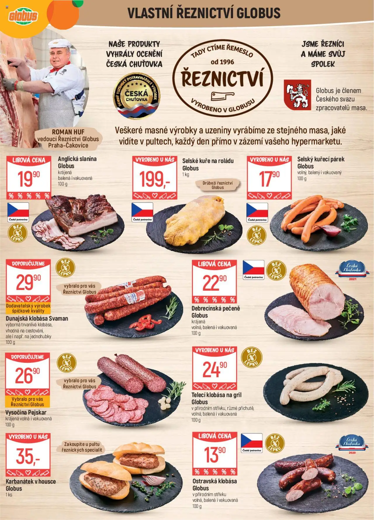 Globus leták od 13.08.2025 | Strana: 5 | Produkty: Globus, Anglická slanina, Gril, Kuře