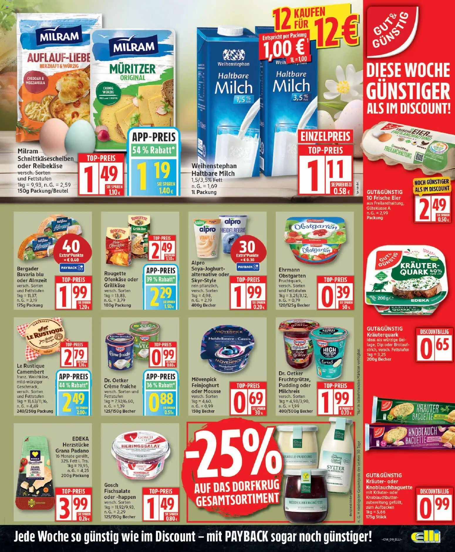 Elli Markt Prospekt 	 – gültig ab 30.03.2026 | Seite: 9 | Produkte: Eier, Mozzarella, Creme, Knoblauch