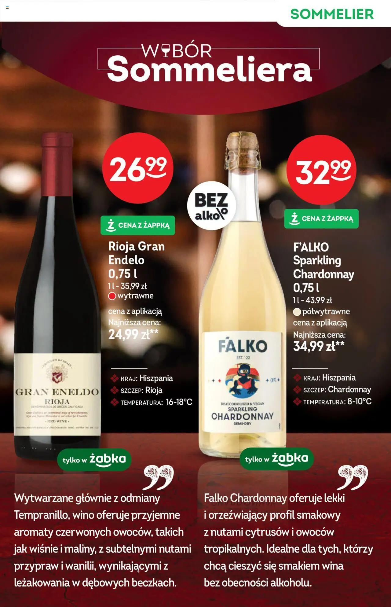 Żabka Gazetka - Katalog win od 15.10.2025 | Strona: 5 | Produkty: Chardonnay, Wiśnie, Wino
