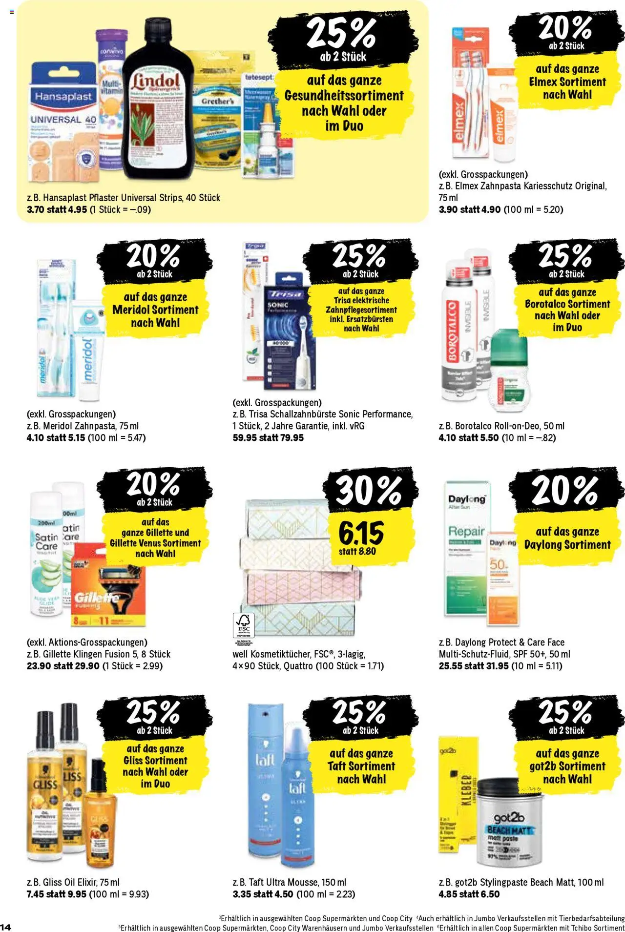 Coop Aktionen – gültig ab 09.10.2025 | Seite: 14 | Produkte: Deodorant, Zahnpasta
