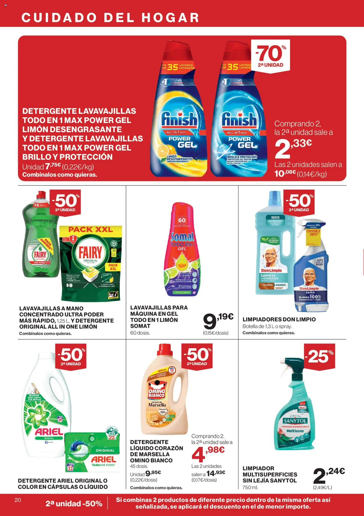 Supercor Canarias │ válido desde el 12.03.2026 | Página: 20 | Productos: Lima, Jabón, Lavavajillas, Baño