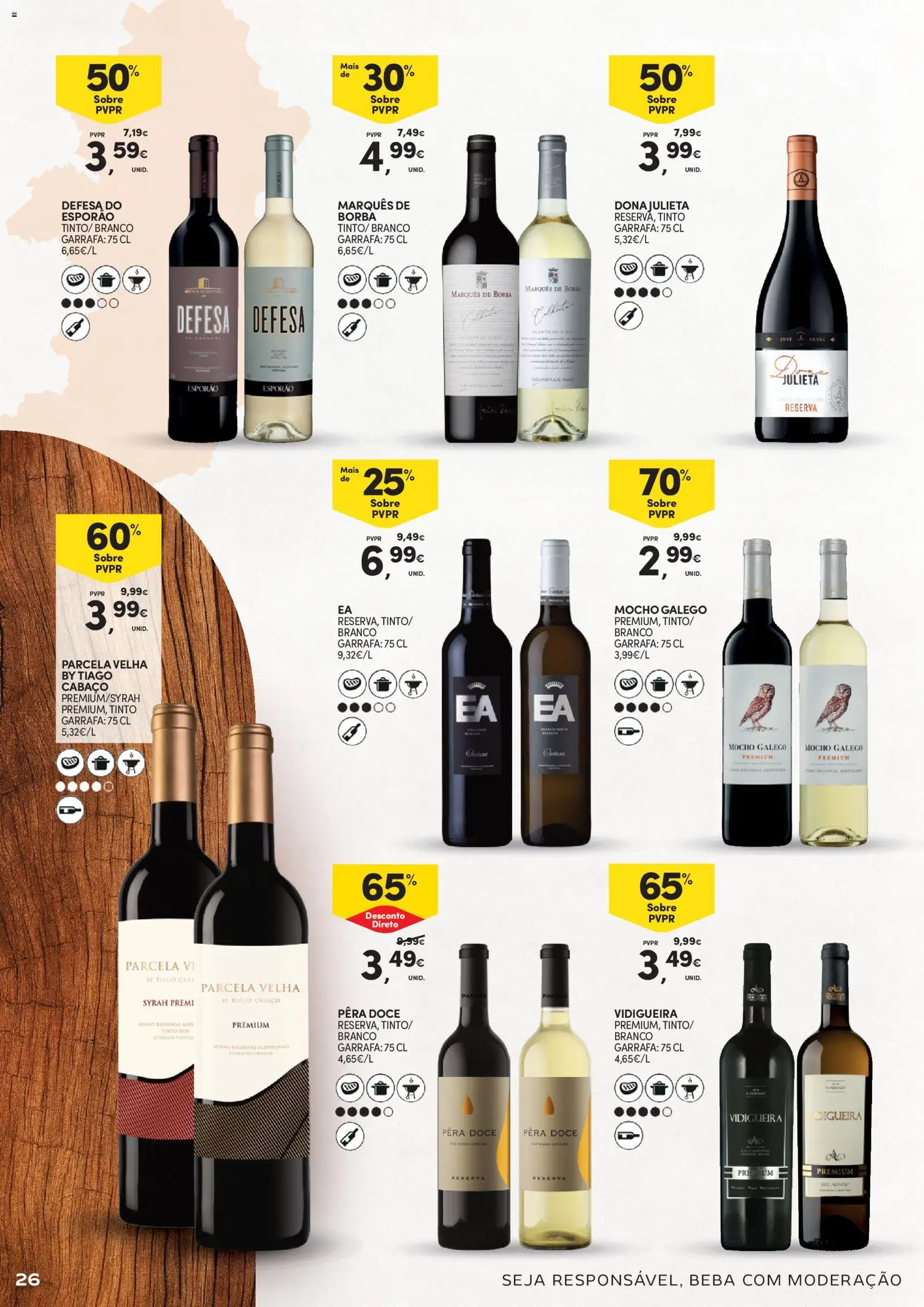 Continente - Queijos, Enchidos e Vinhos Aproveite para petiscar │ válido de 03.02.2026 | Página: 26 | Produtos: Vinho