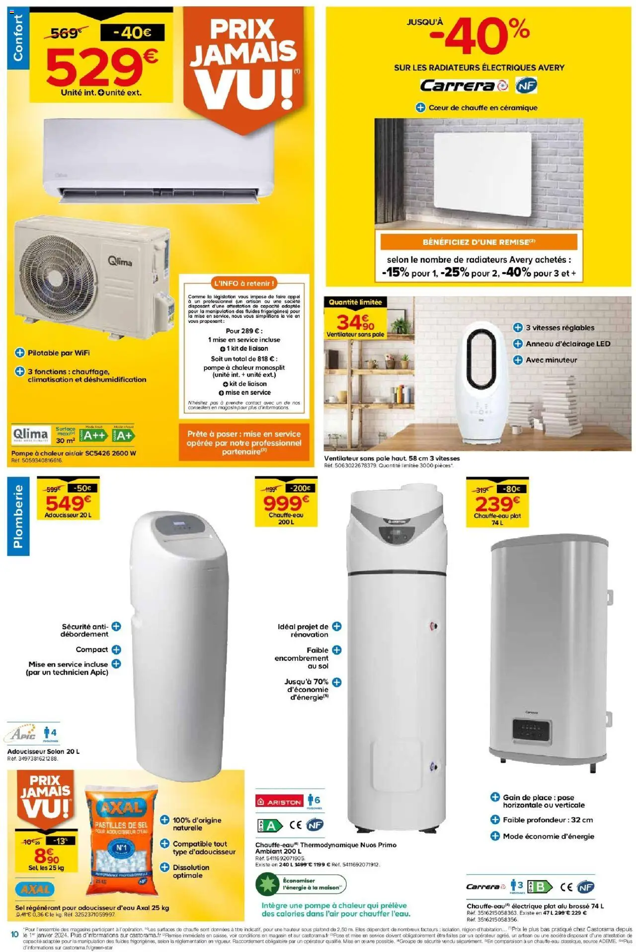  | Page: 10 | Produits: Climatisation, Ventilateur, Brosse, Sel