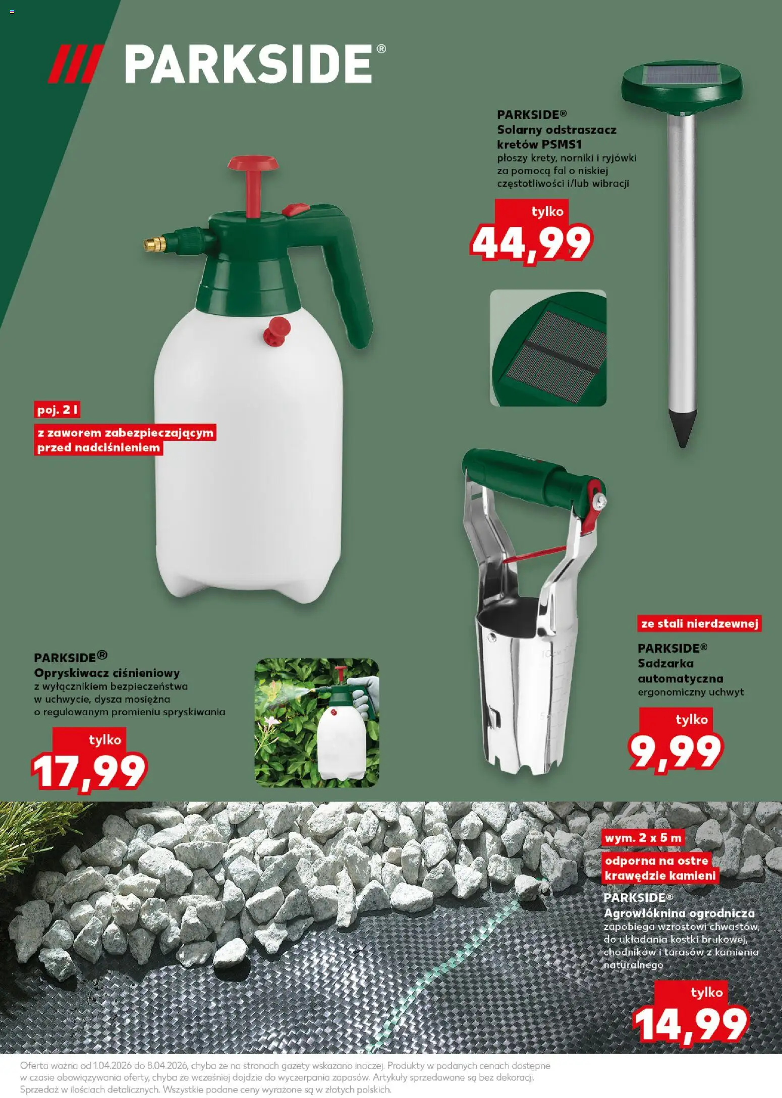 Kaufland Polsko leták - Wiosenne inspiracje od 01.04.2026 | Strana: 5 | Produkty: Parkside