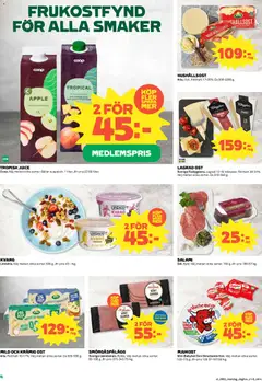 Coop Daglivs - erbjudanden - Förhandsvisning av reklamblad från butik Coop Daglivs aktuell från 05.01.2026 | Sida: 4 | Produkter: Galler, Hushållsost, Smörgåspålägg, Juice