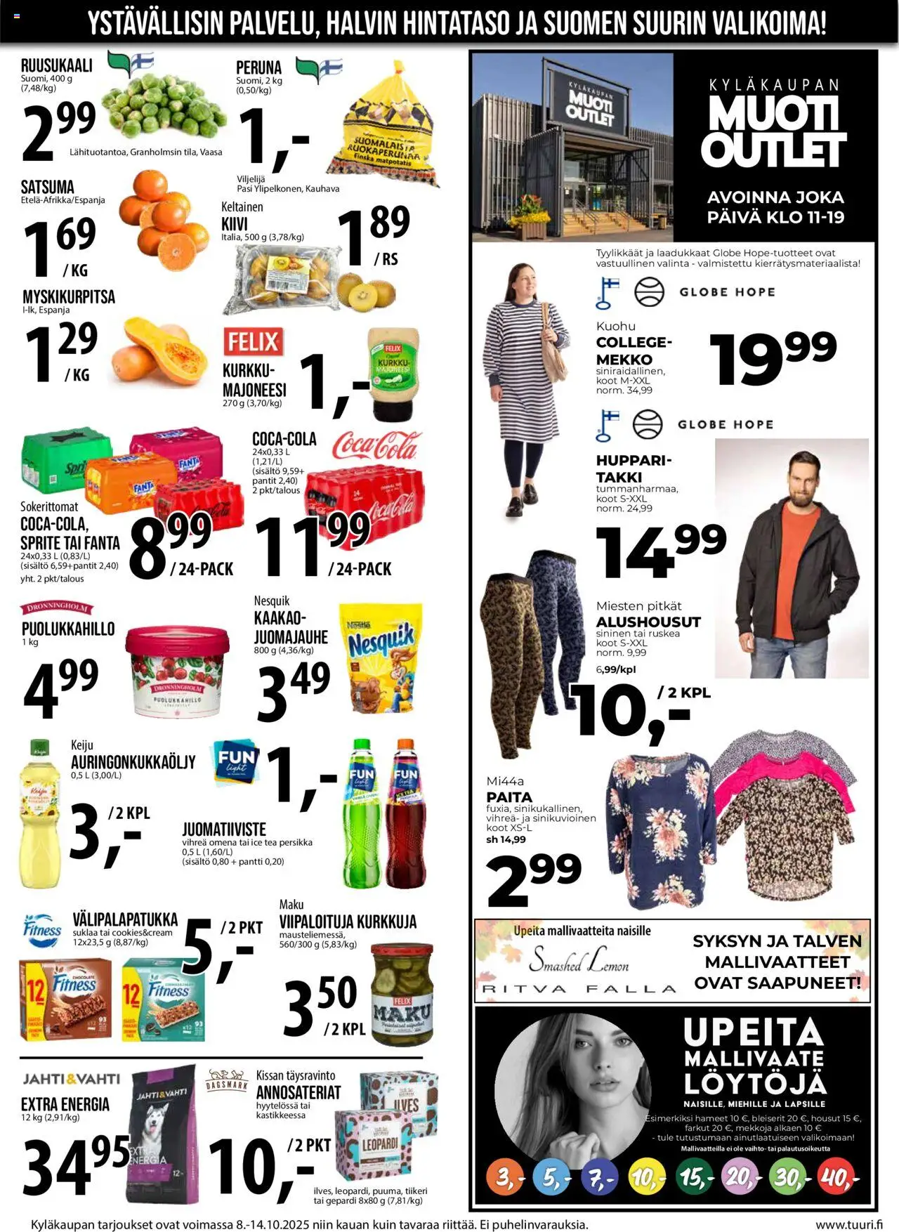 Tuuri tarjoukset – voimassa 08.10.2025 alkaen | Sivu: 9 | Tuotteet: Paita, Suklaa, Alushousut, Farkut