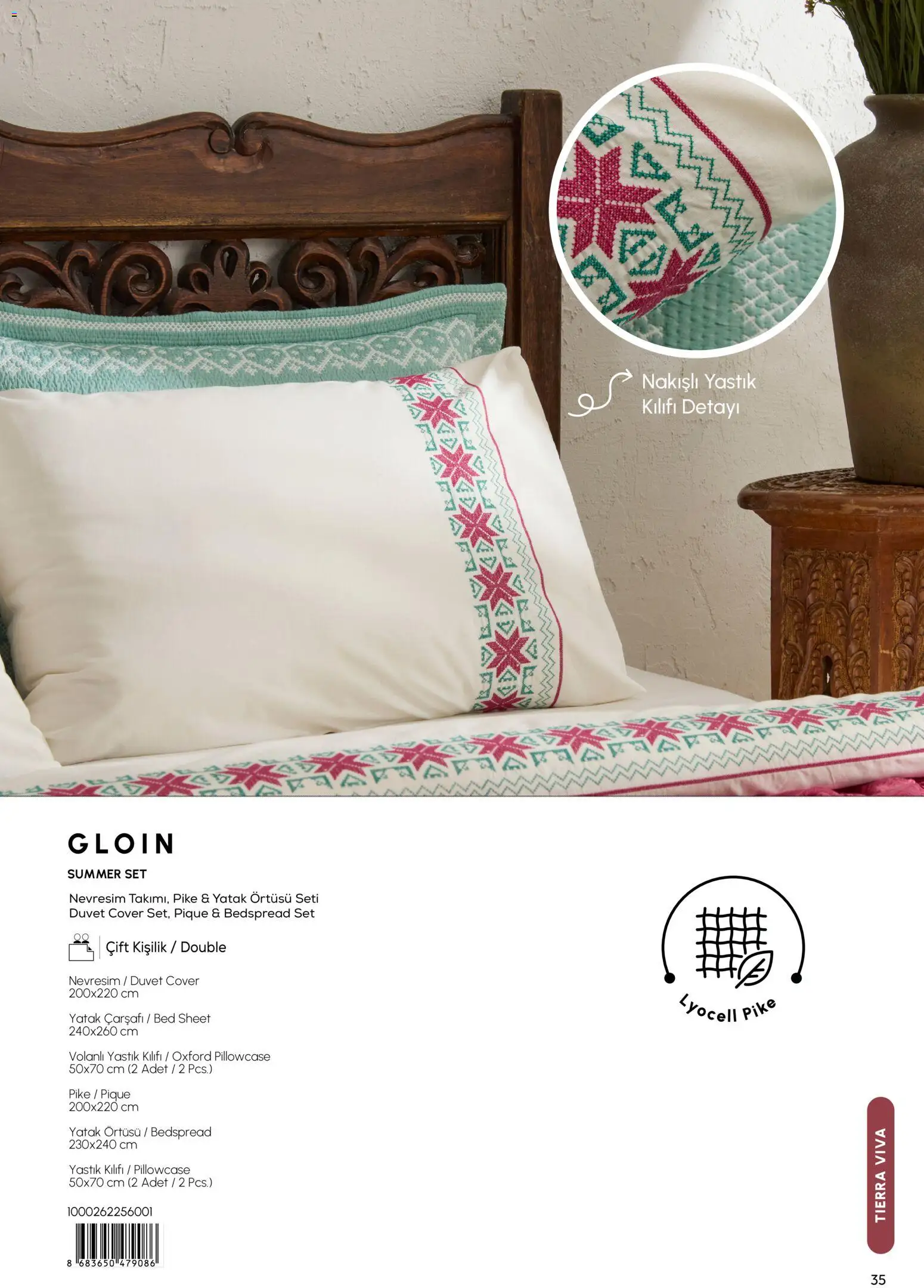 Karaca Home - Katalog  Ev Tekstili -  İlkbahar / Yaz 2026 - 01.03.2026 tarihinden itibaren geçerlidir | Sayfa: 35 | Ürünler: Yatak, Nevresim, Yastık kılıfı, Yatak örtüsü