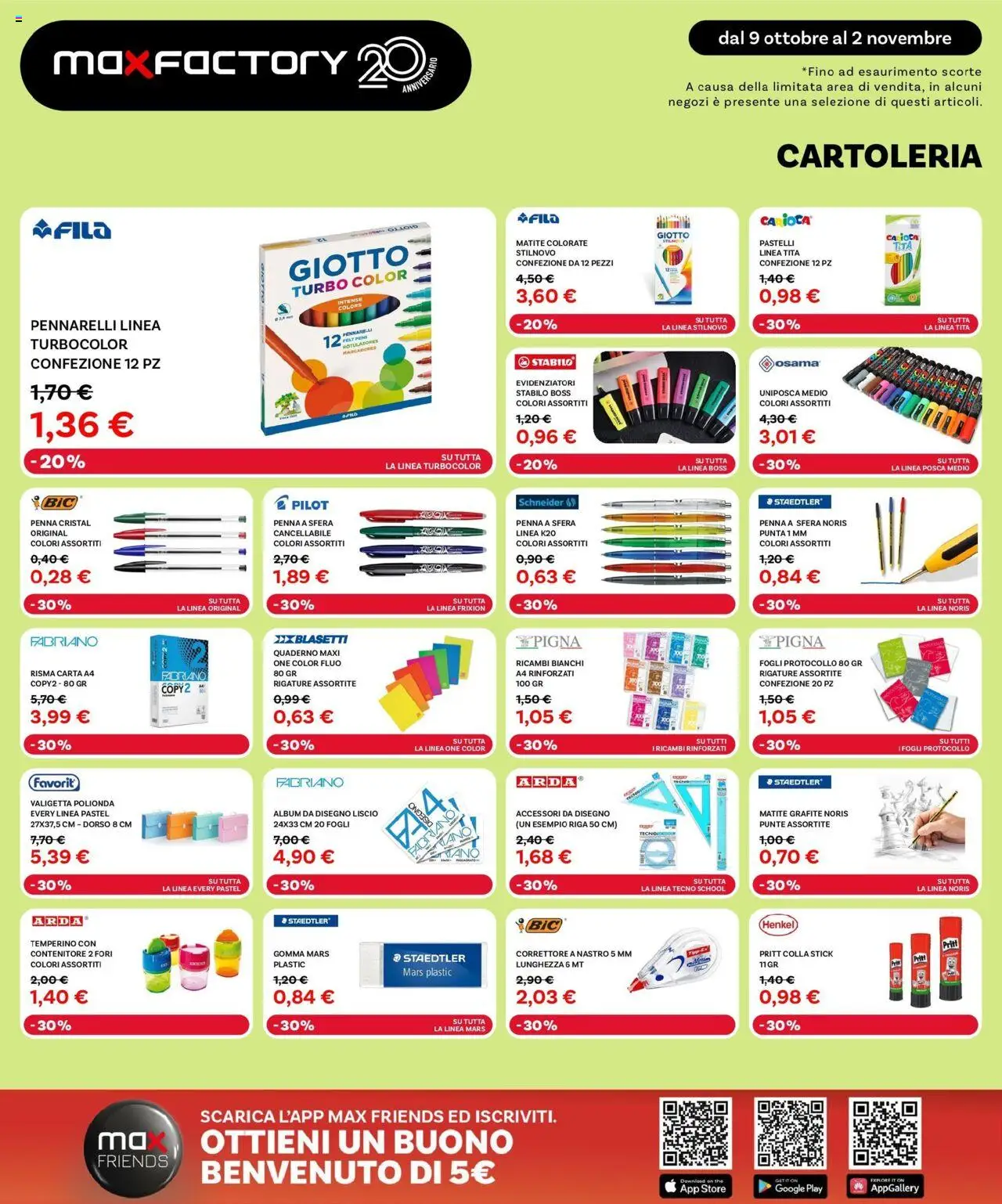 Volantino Max Factory del 09.10.2025 | Pagina: 31 | Prodotti: The, Colla, Matite colorate, Pastelli