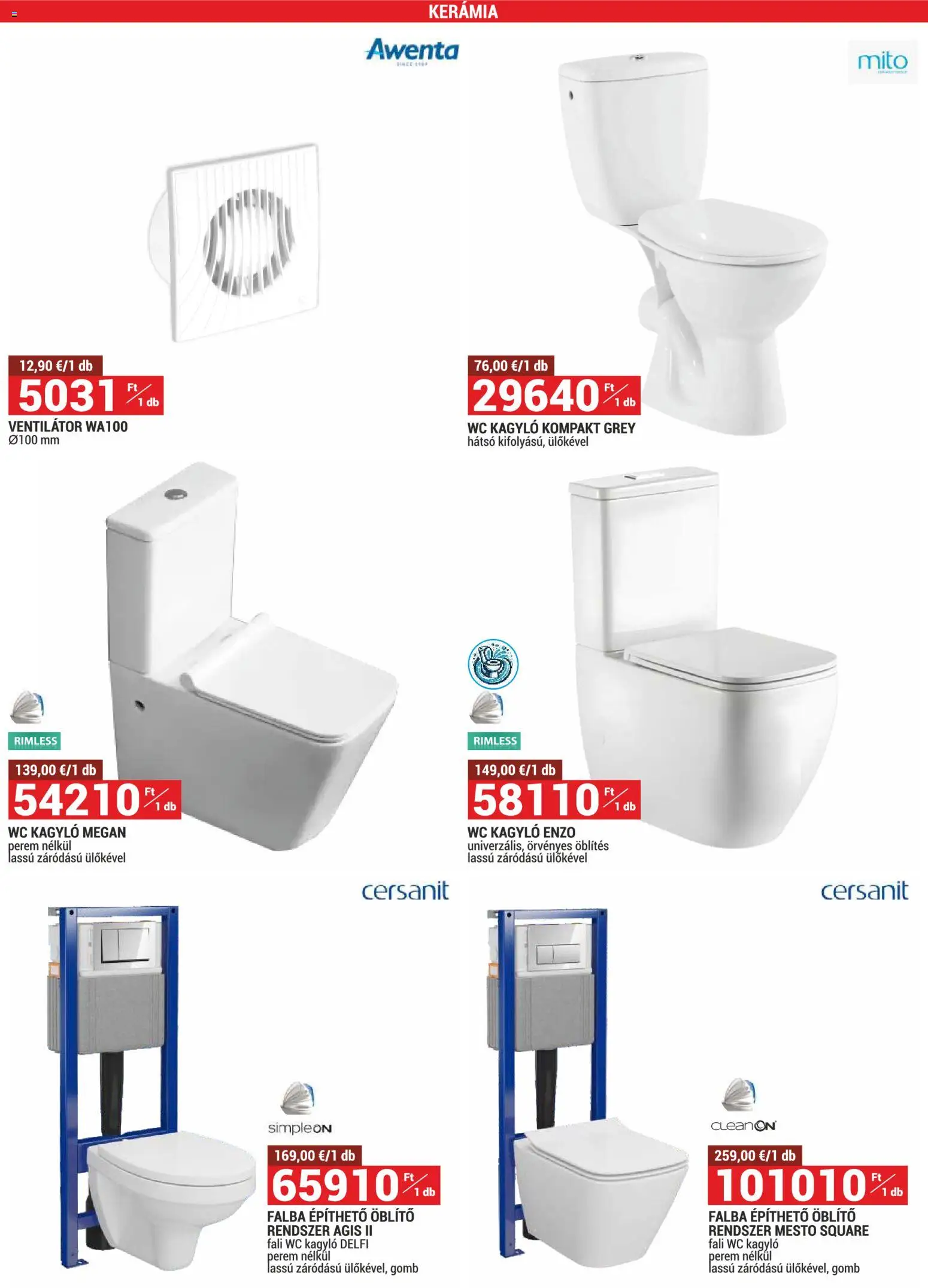 Merkury Market akciós ujság - amely érvényes a következő dátumtól: 01.12.2025 | Oldal: 32 | Termékek: Ventilátor, Öblítő, WC