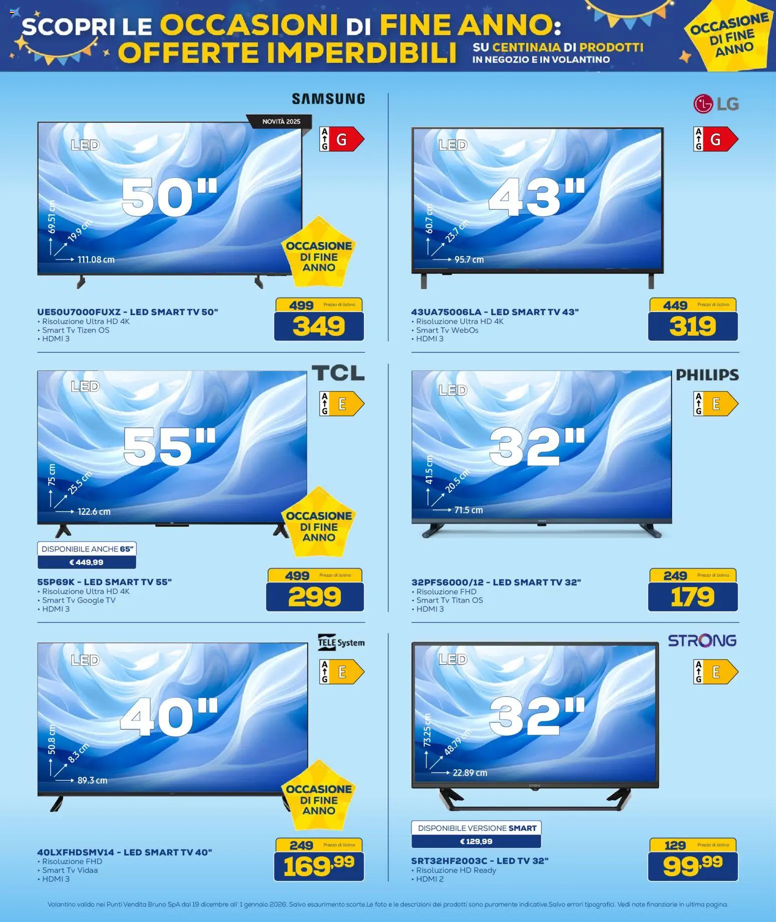 Volantino Euronics del 19.12.2025 | Pagina: 21 | Prodotti: smart TV, TV, Samsung