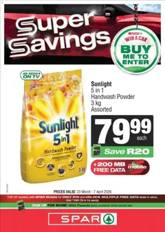 KWIKSPAR specials catalogue – valid from 23.03.2026