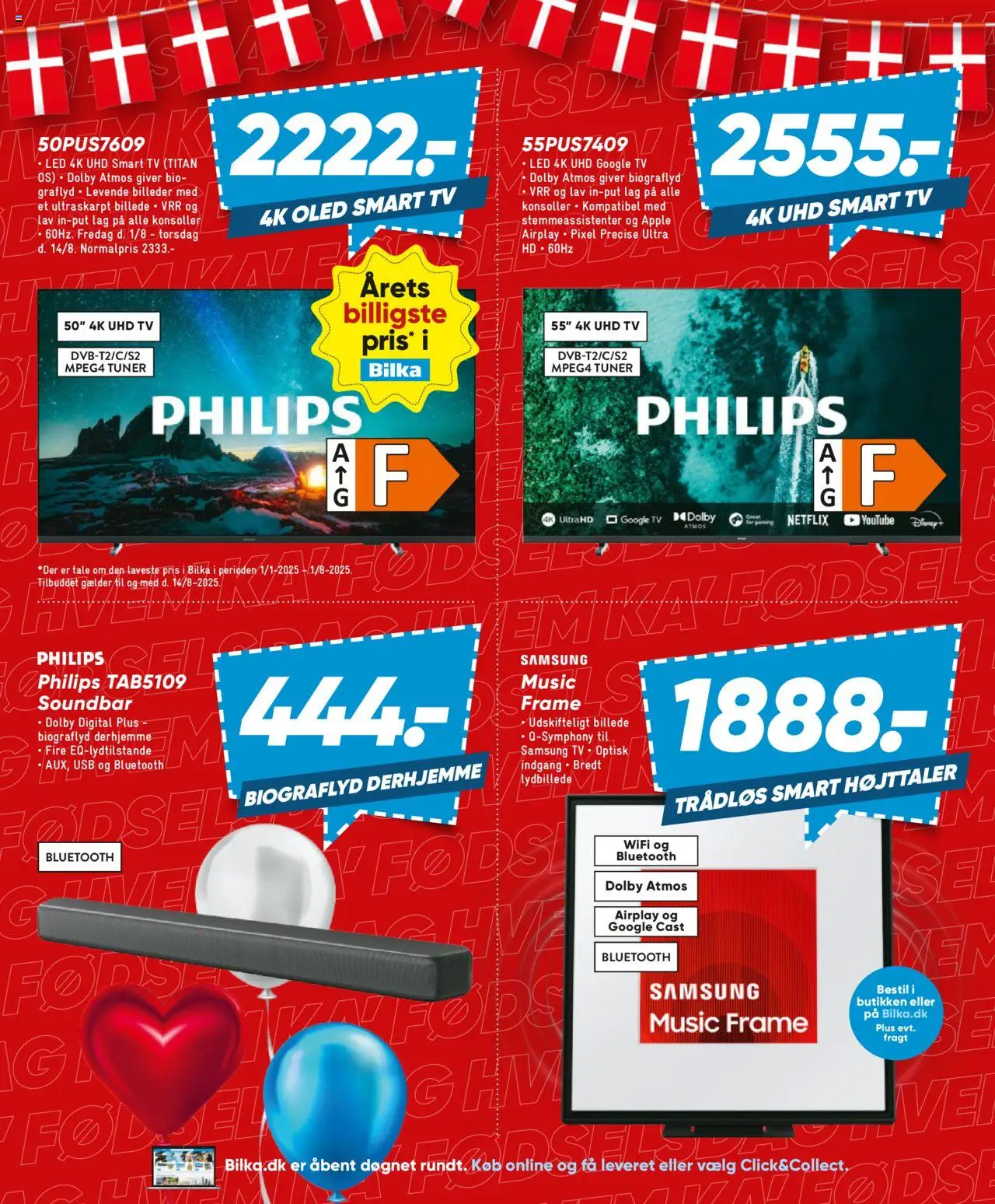 Bilka Tilbudsavis gyldig fra 01.08.2025 | Side: 24 | Produkter: Soundbar, USB, TV, Højttaler
