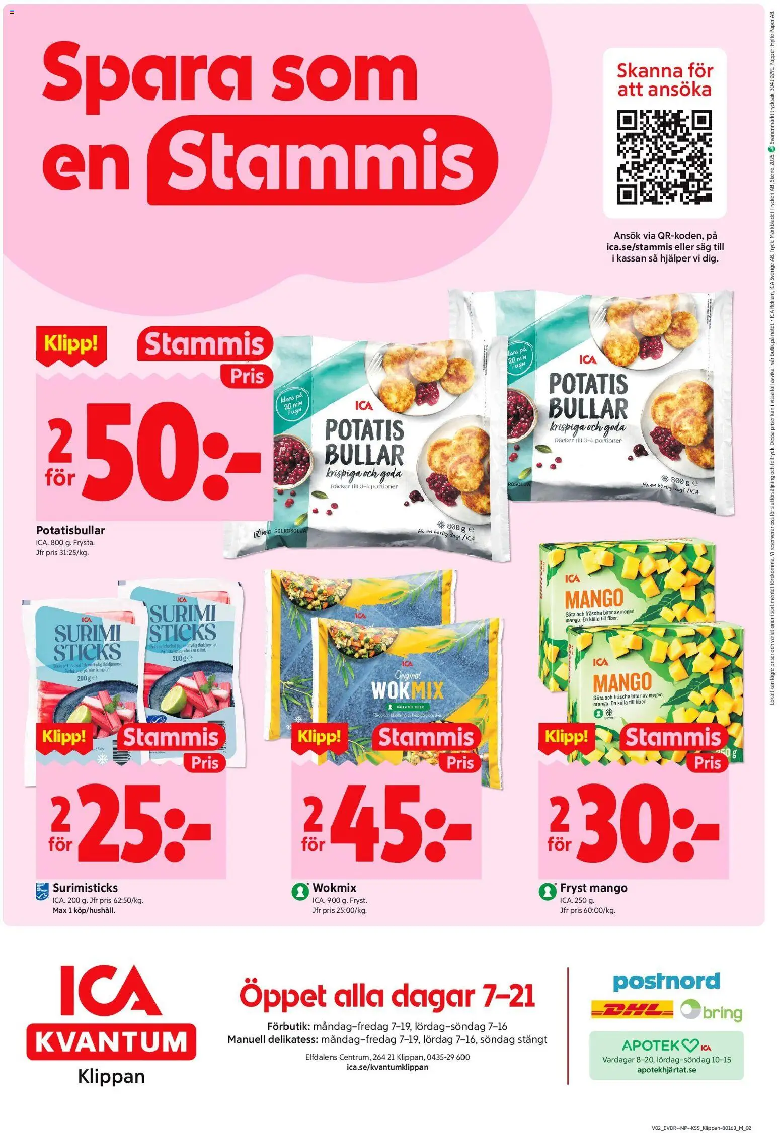 ICA Kvantum reklamblad aktuell från 05.01.2026 | Sida: 10 | Produkter: Såg, Potatisbullar, Potatis, Mango