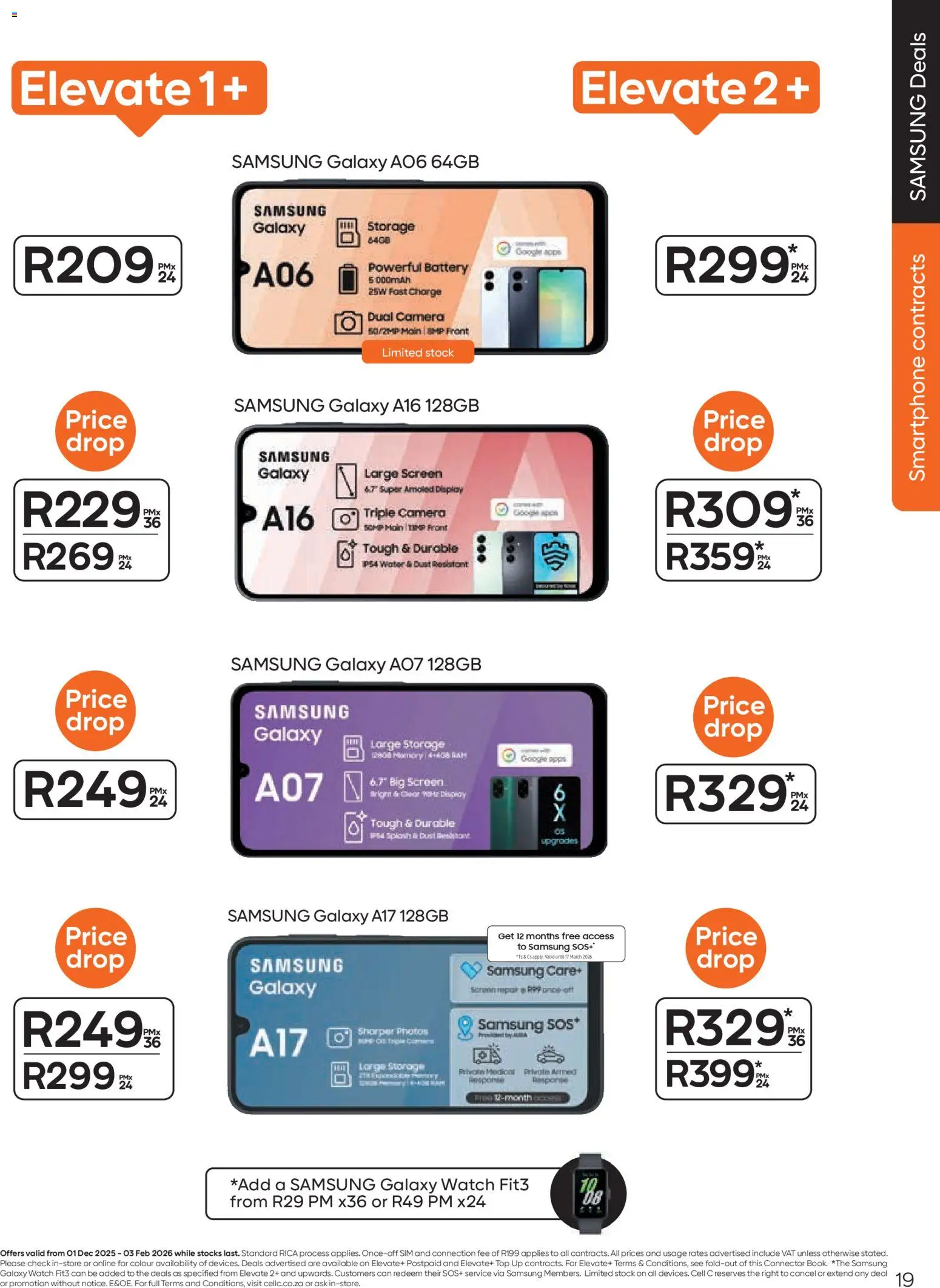 New Cell C catalogue – valid from 04.02.2026 | Page: 21 | Products: Sim, Smartphone, Camera, Battery