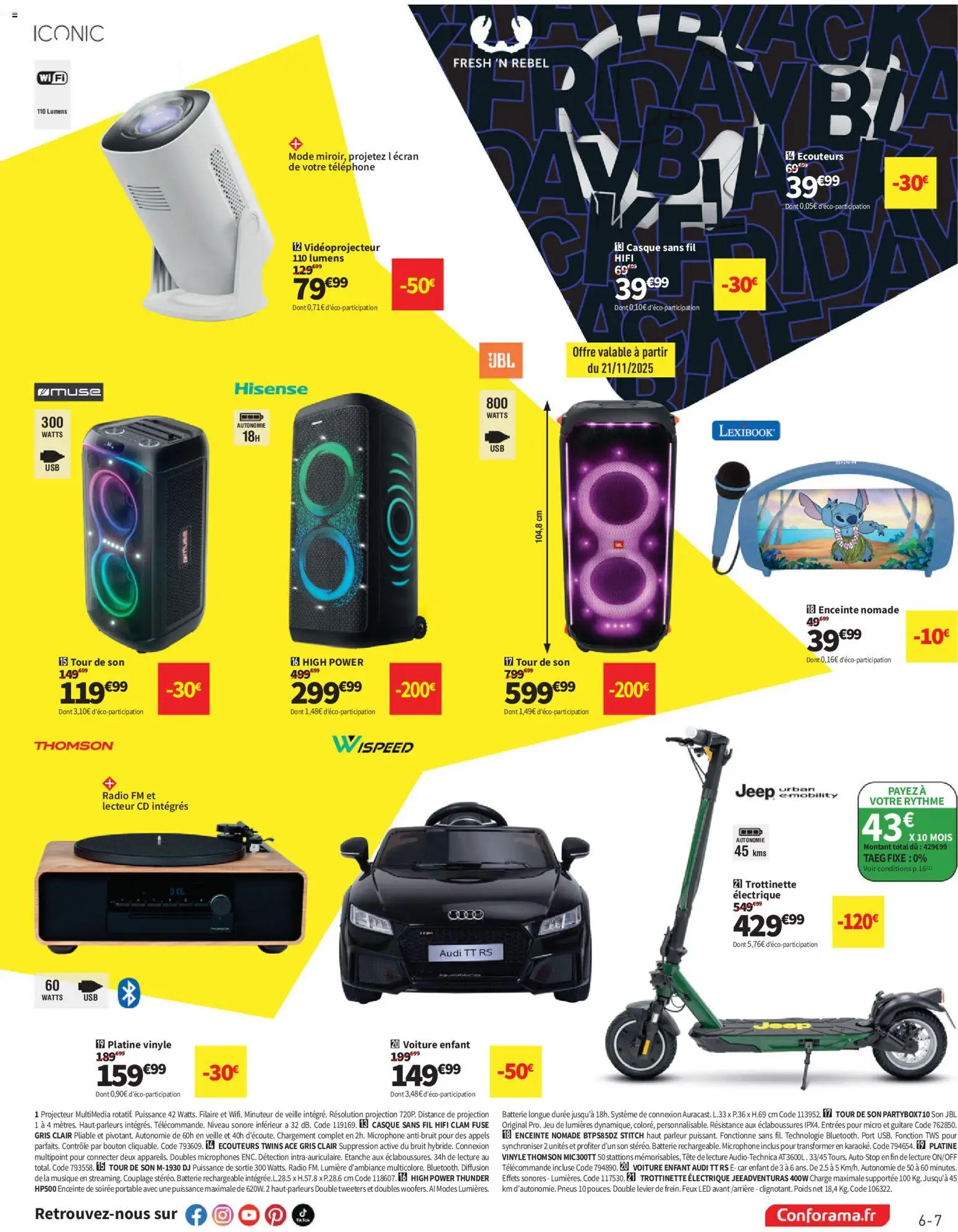 {H1} | Page: 7 | Produits: Radio, Écouteurs, Poids, Casque