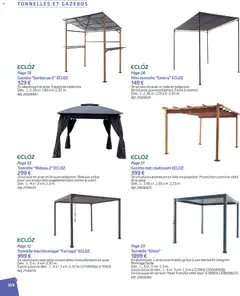 Jardiland - Prévisualisation de Jardiland catalogue printemps - été valide à partir de 27.02.2026 | Page: 104 | Produits: Barbecue, Tonnelle, Rideau