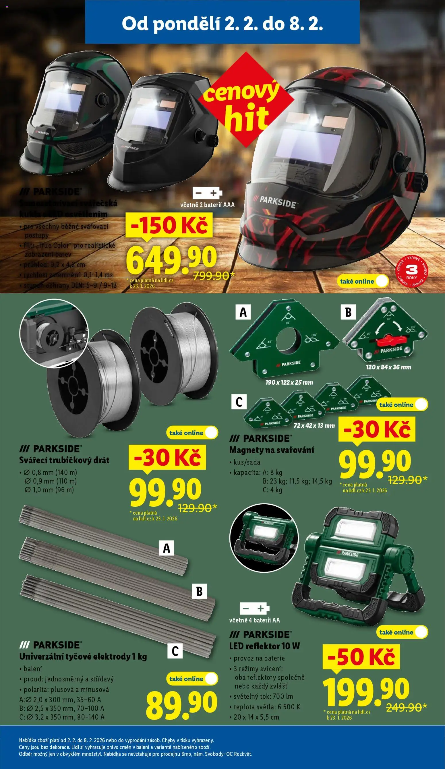 Lidl leták - Spotřební zboží od 02.02.2026 | Strana: 5 | Produkty: Parkside, LED reflektor, Reflektor, LED