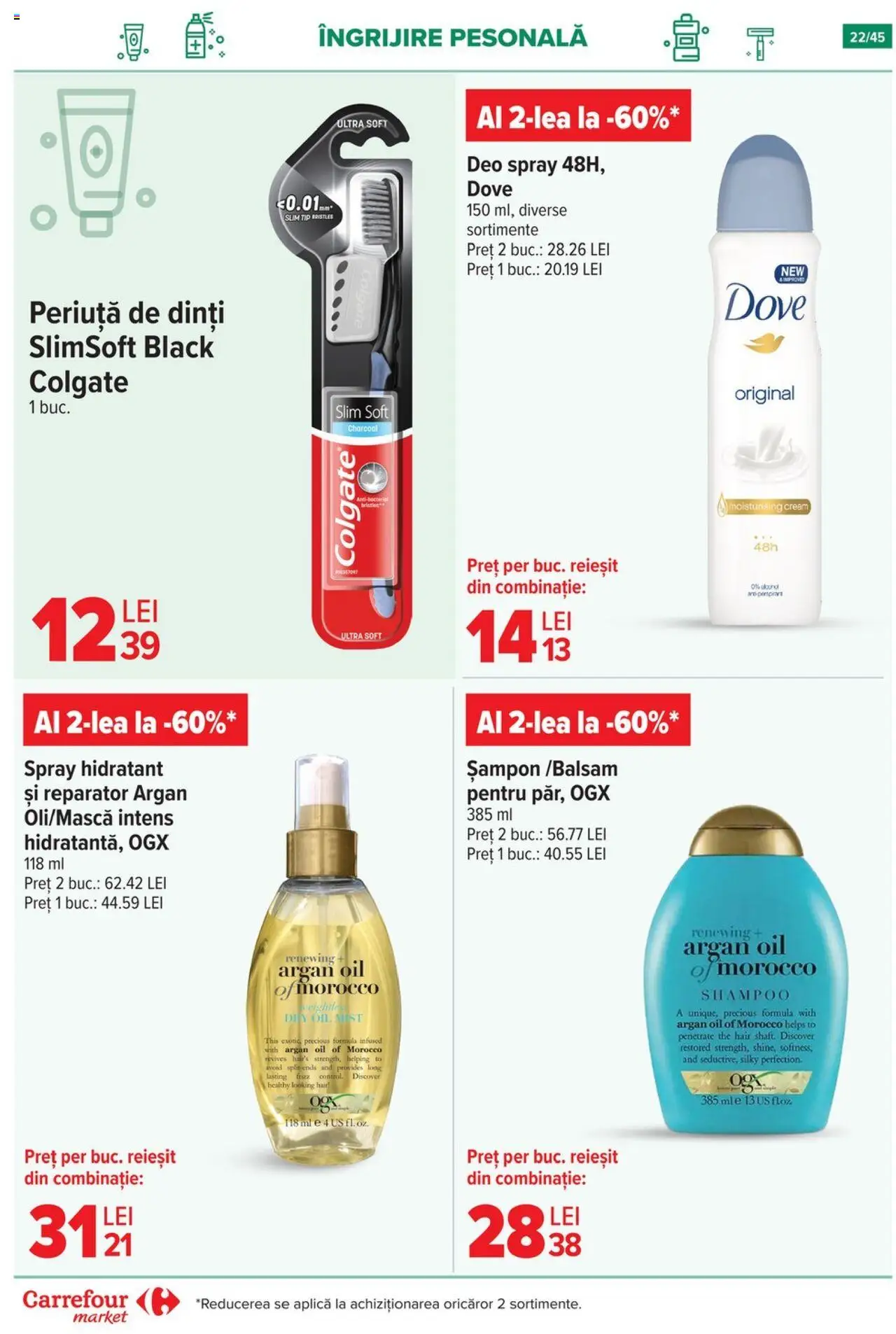 Noul catalog Carrefour – valabil de la 15.10.2025 | Pagină: 25 | Produse: Șampon, Periuță de dinți