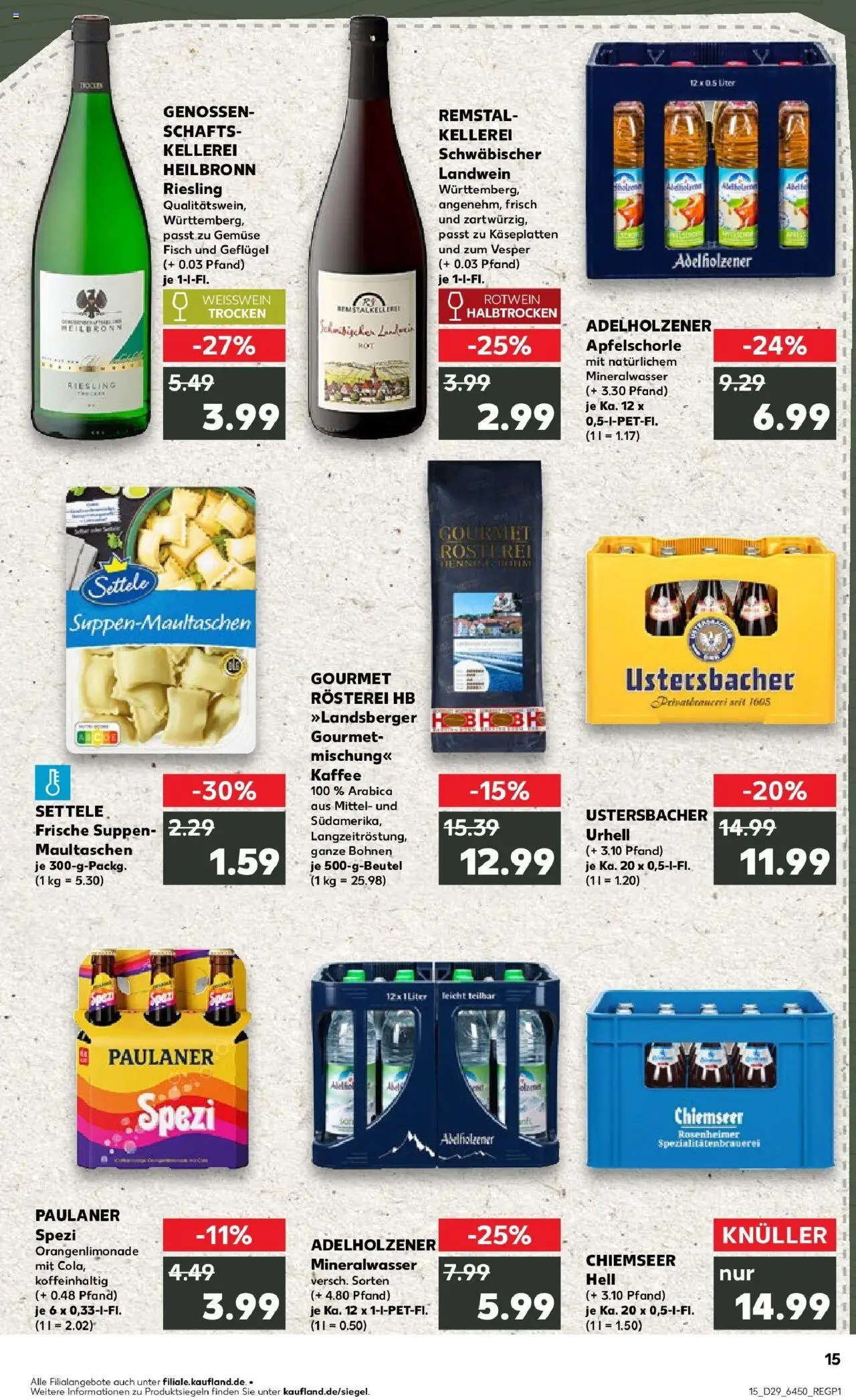 Kaufland prospekt Landsberg Am Lech	 - gültig ab dem 21.07.2025 | Seite: 28 | Produkte: Kaffee, Rotwein, Fisch, Paulaner