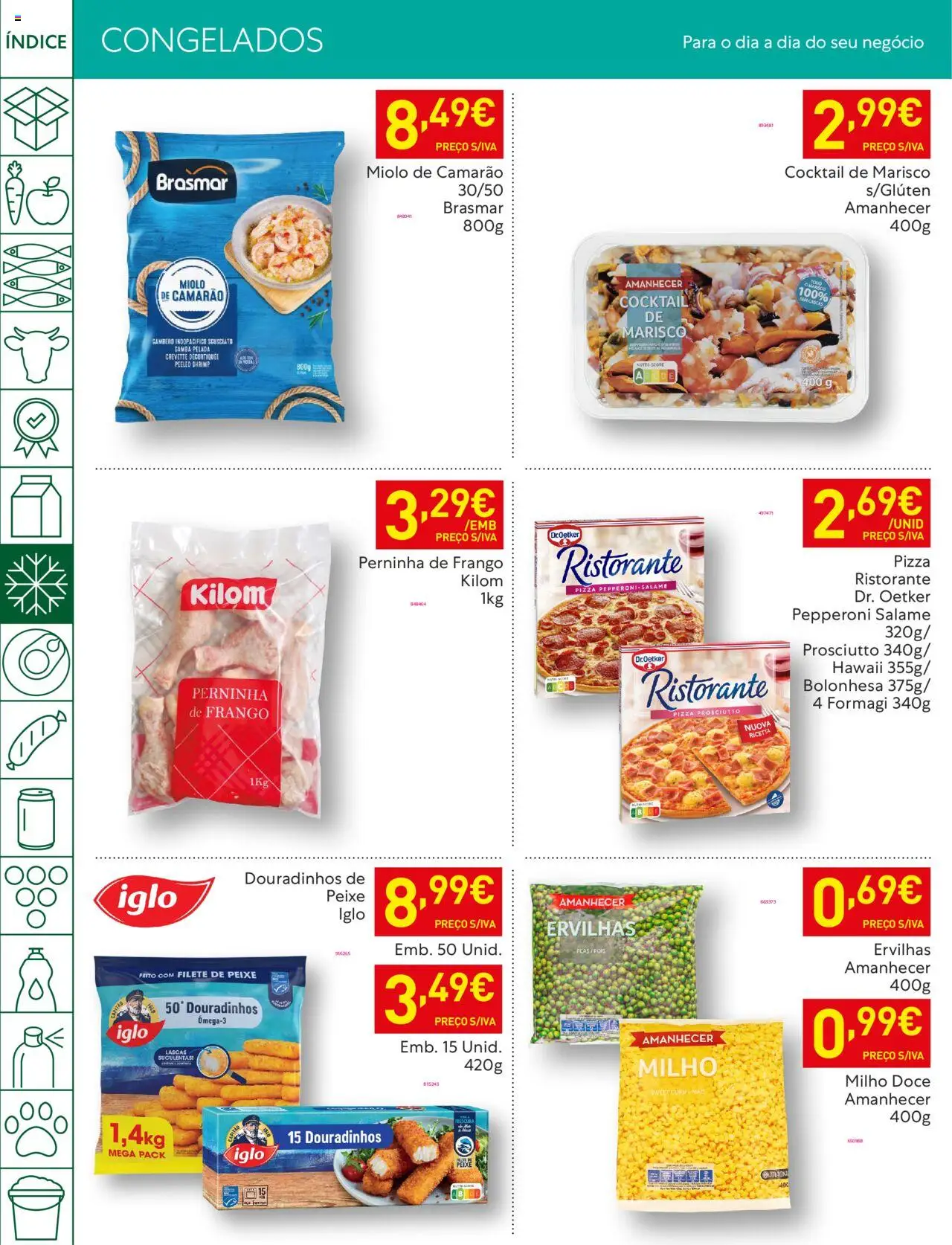 Recheio folheto │ válido de 05.08.2025 | Página: 22 | Produtos: Frango, Camarão, Salame, Pizza