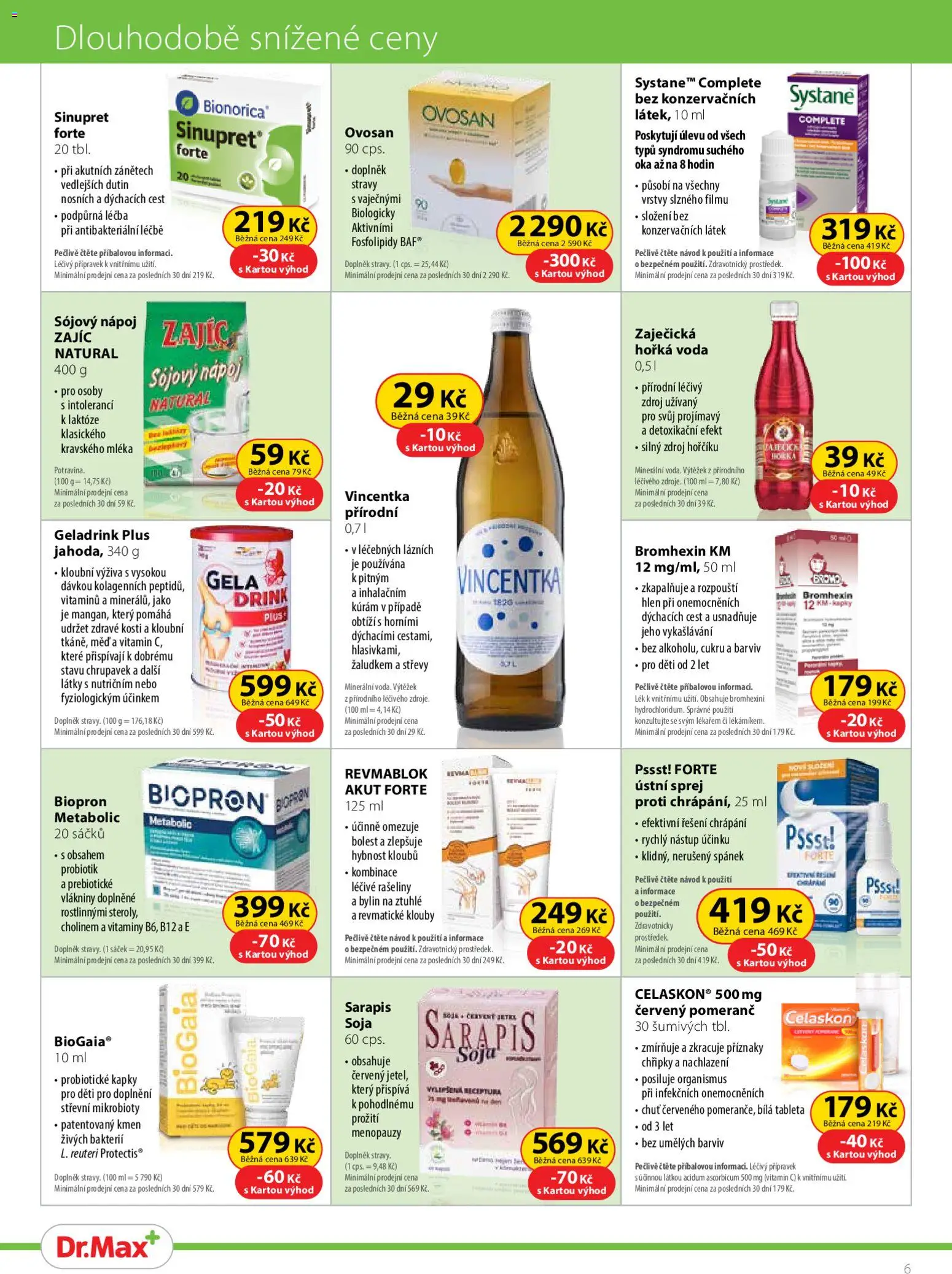 Dr. Max leták od 01.11.2025 | Strana: 6 | Produkty: Vitamin c, Vitamíny, Vincentka, Sáček