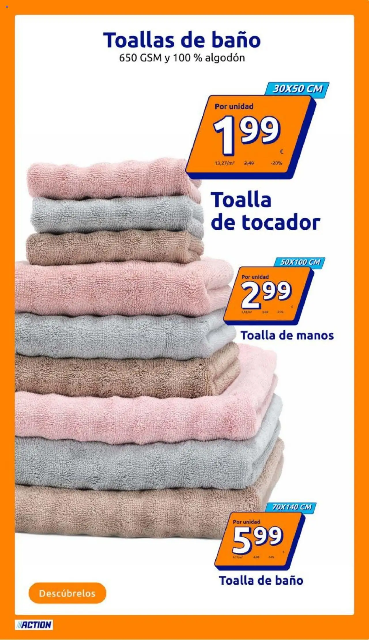 Action folleto │ válido desde el 13.08.2025 | Página: 13 | Productos: Toalla de manos, Toalla de baño, Baño