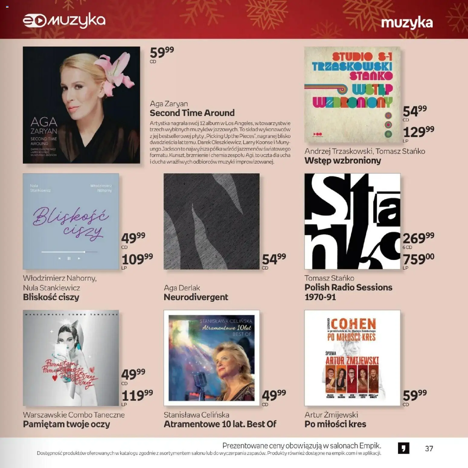 Empik promocje - Xmas Muzyka od 26.11.2025 | Strona: 37 | Produkty: Radio, Plyty, Półka