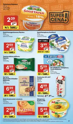 Pogląd oferty "Delikatesy Centrum Gazetka" - ważna od 06.11.2025 | Strona: 17 | Produkty: Serek homogenizowany, Ser favita, Lasagne, Cheddar