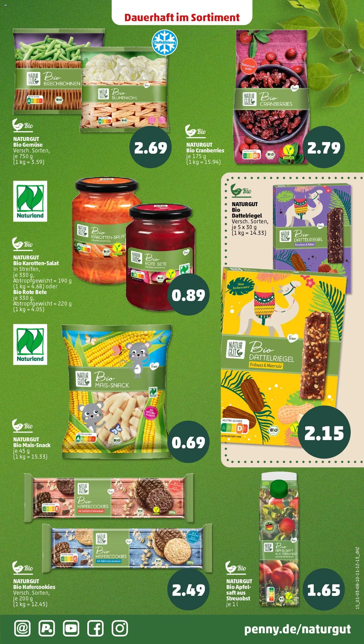 Penny Prospekt 	 – gültig ab 08.12.2025 | Seite: 17 | Produkte: Äpfel, Apfelsaft, Blumenkohl, Saft