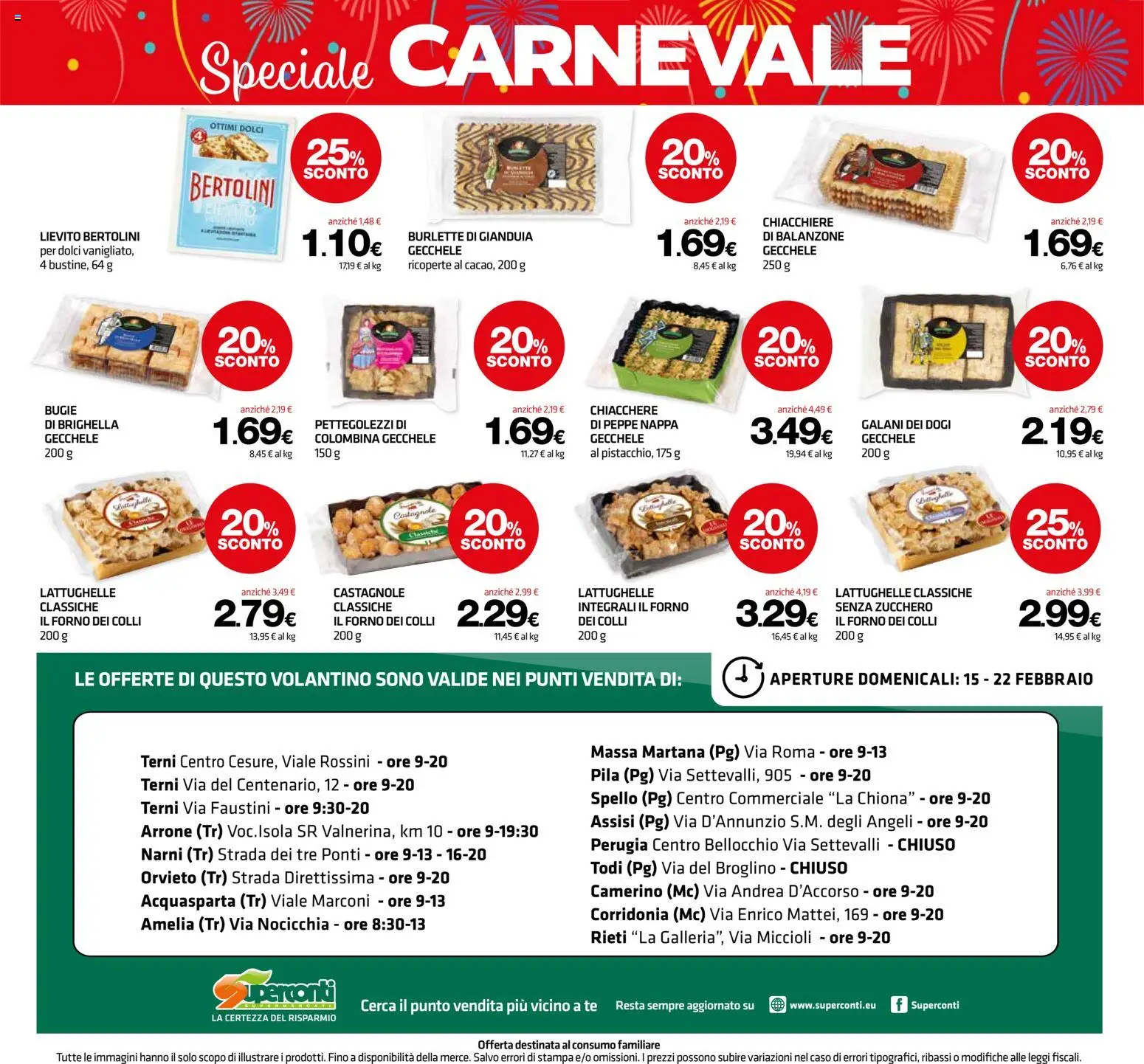 Volantino Superconti del 12.02.2026 | Pagina: 21 | Prodotti: Tè, Zucchero, Forno, Stampa